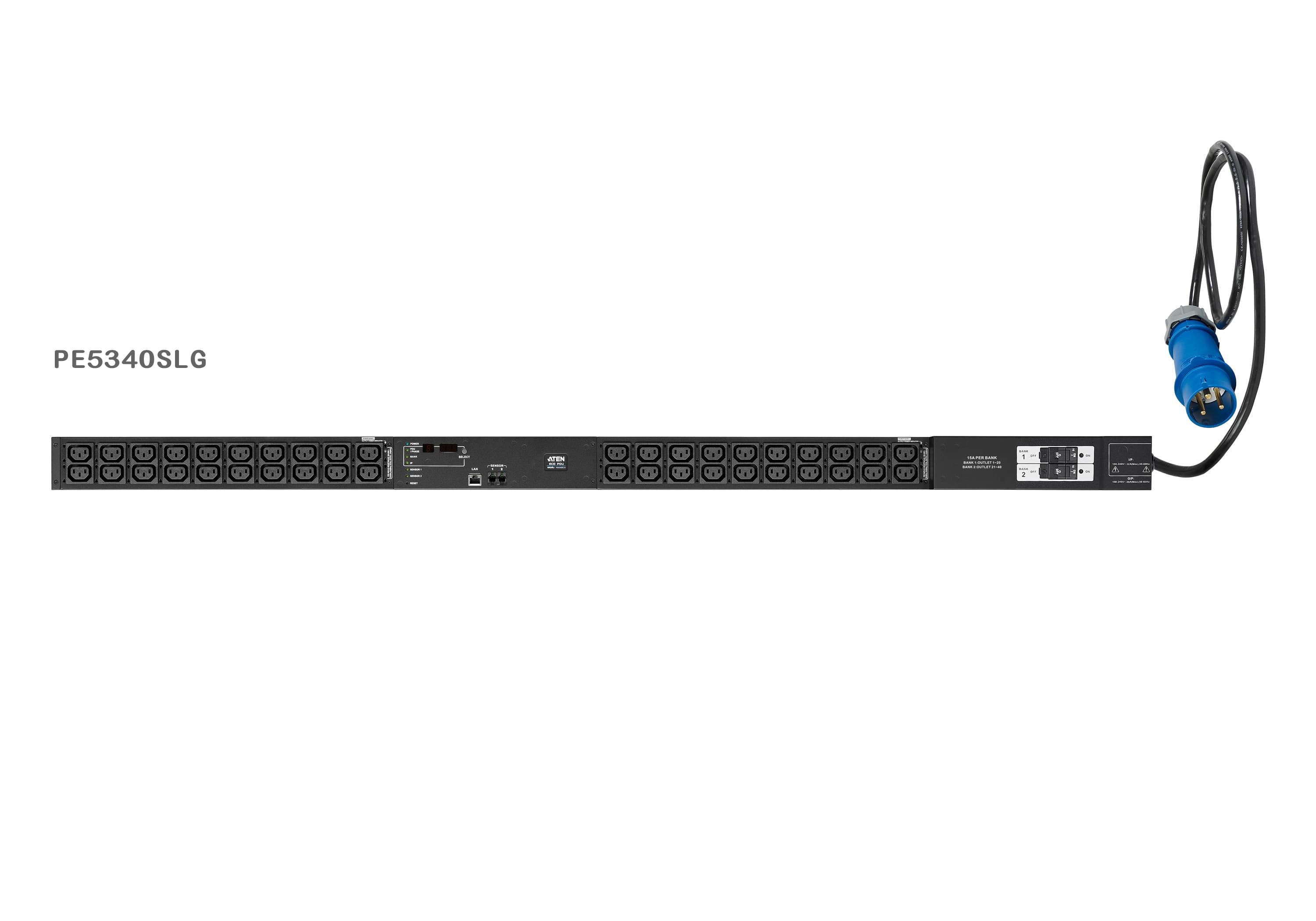 30A/32A 40-Outlet Metered Low Profile eco PDU