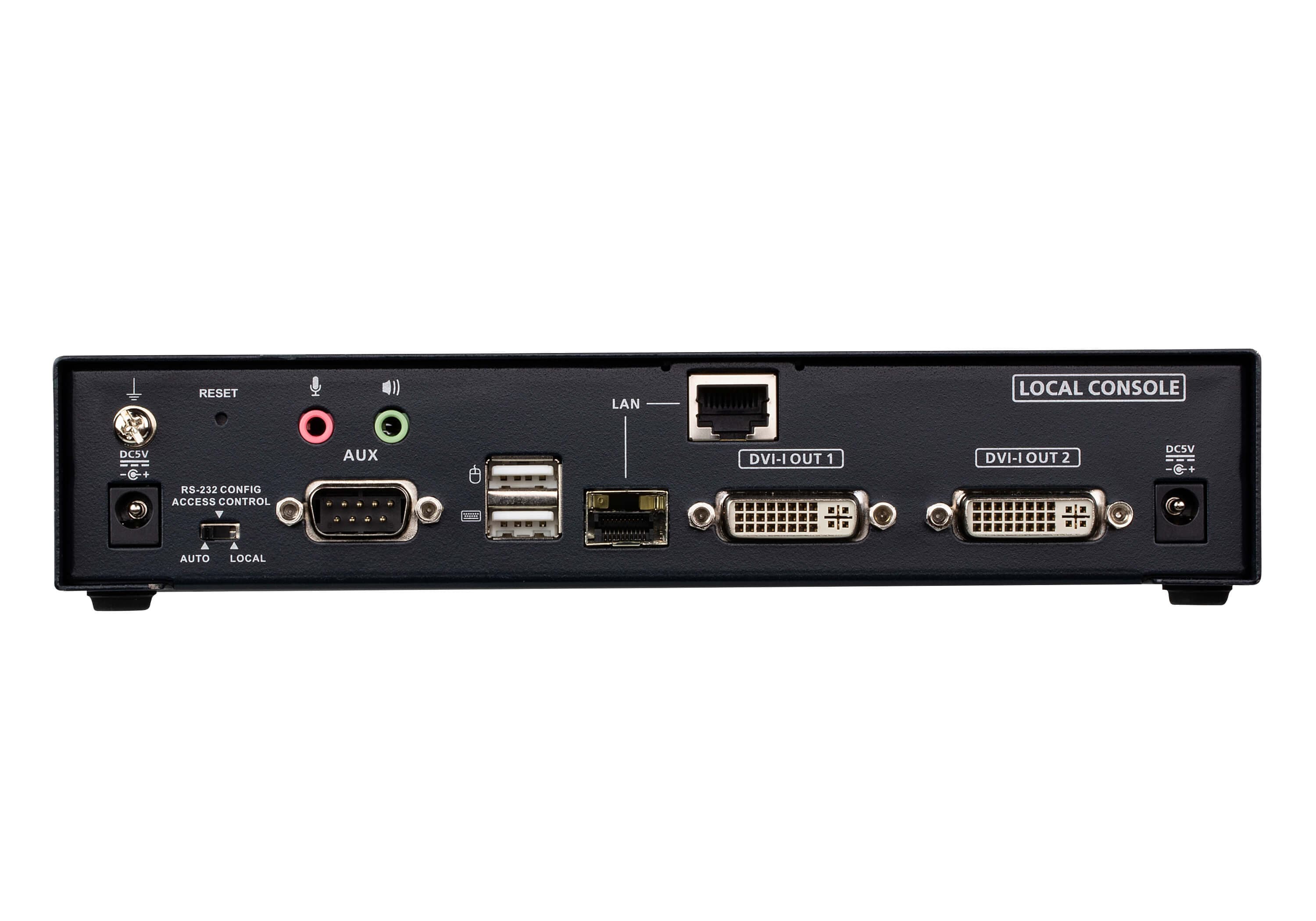 DVI-I Dual Display KVM over IP Transmitter — view 2
