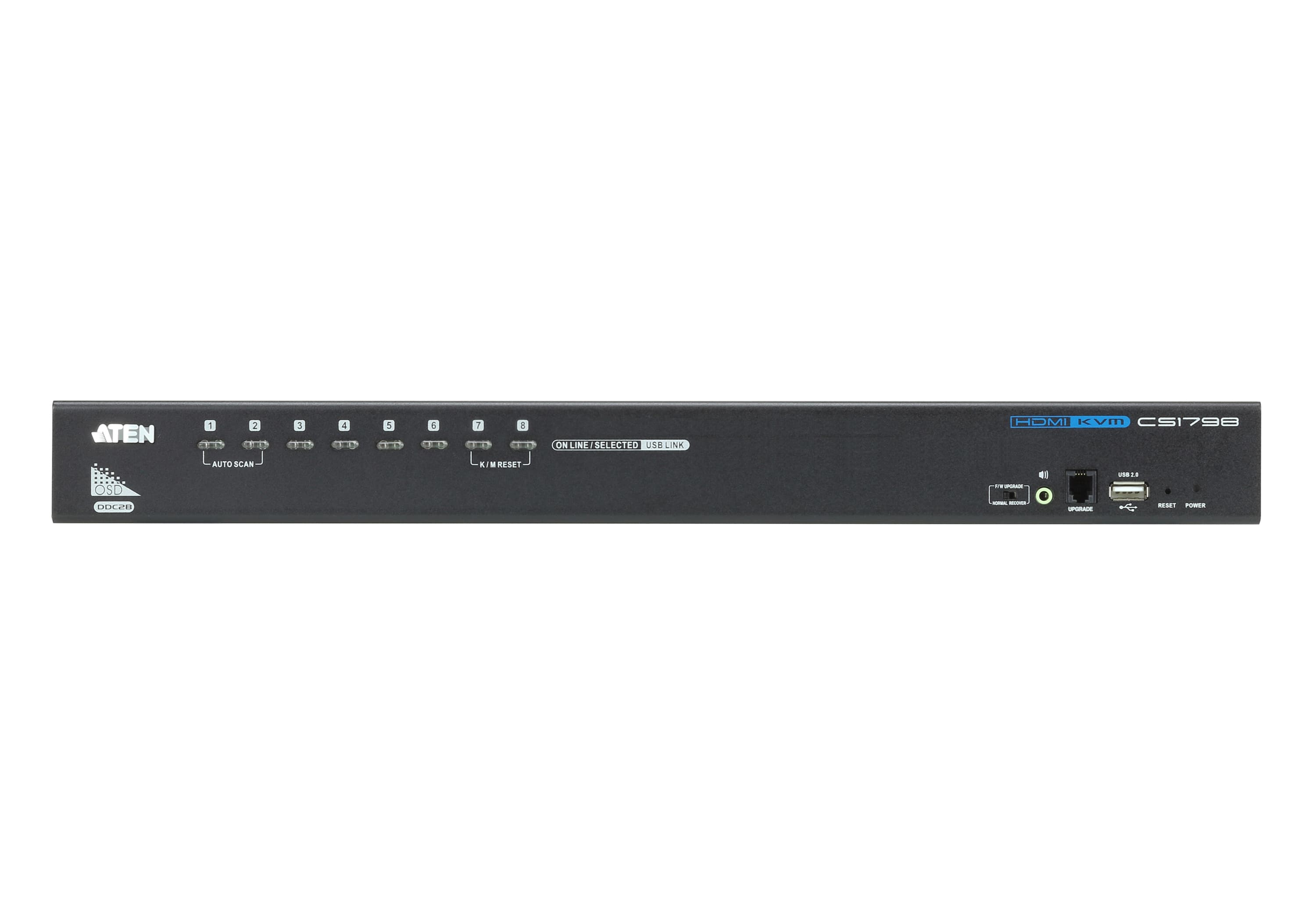 8-Port USB HDMI/Audio KVM Switch — изглед 2