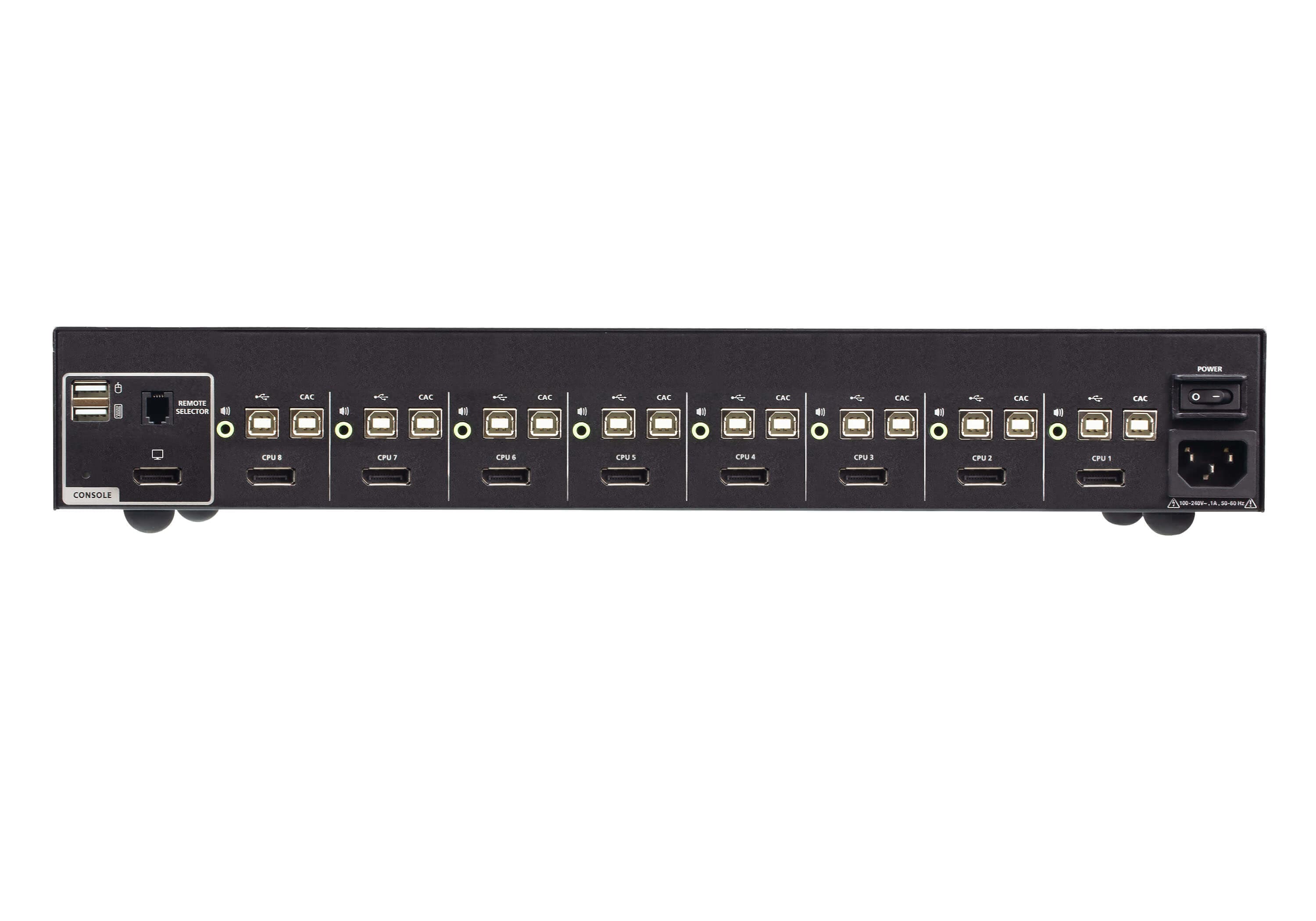 8-Port USB DisplayPort Secure KVM Switch with CAC (PSD PP v4.0 Compliant)