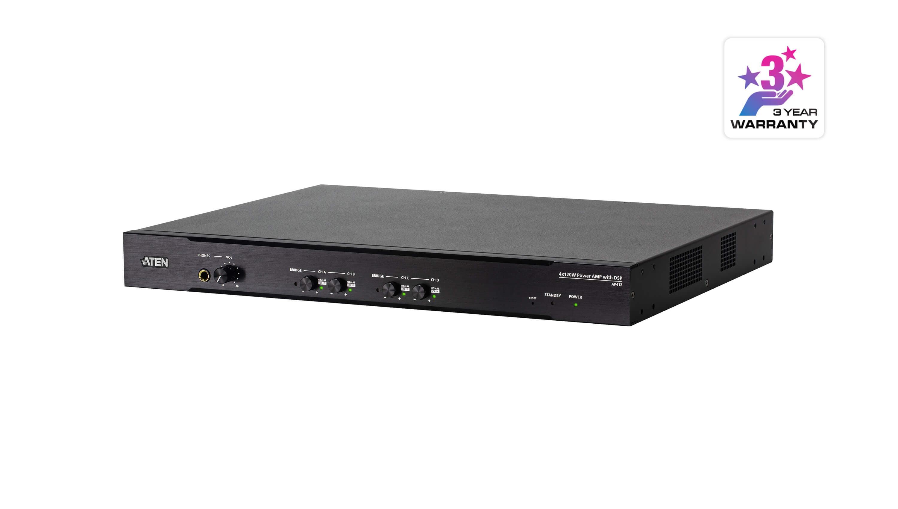 4 × 120W Power Amplifier with DSP — view 3