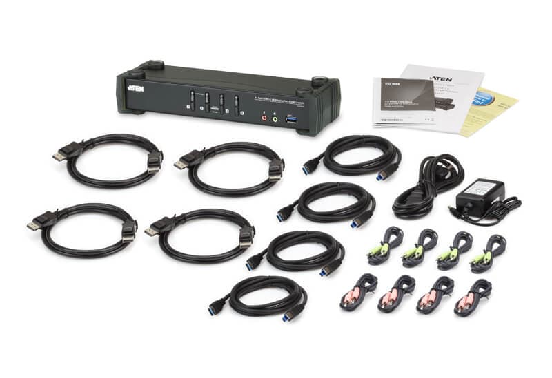 4-Port USB 3.0 4K DisplayPort KVMP™ Switch (Cables included) — view 4