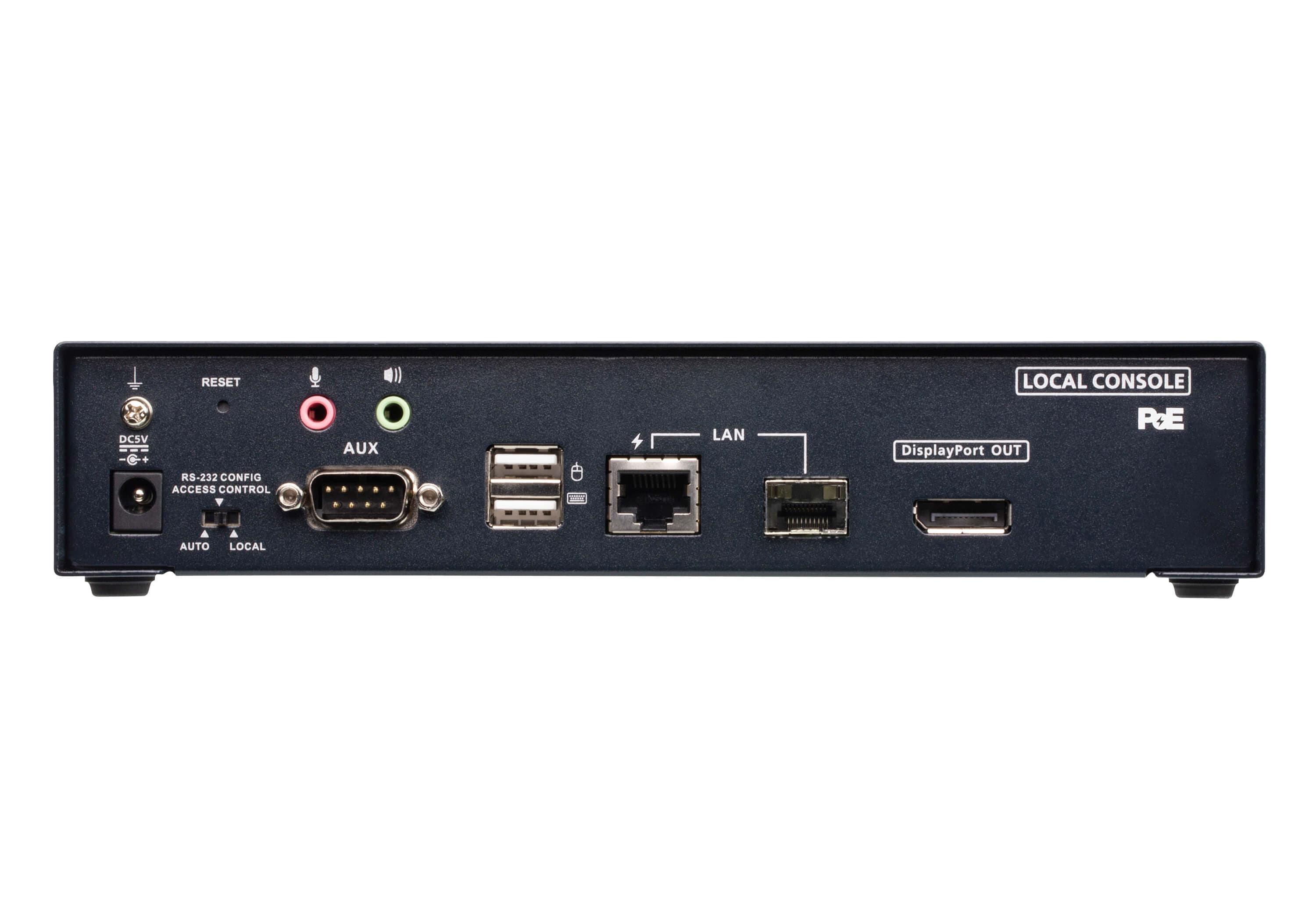 4K DisplayPort Single Display KVM over IP Extender with PoE — изглед 6