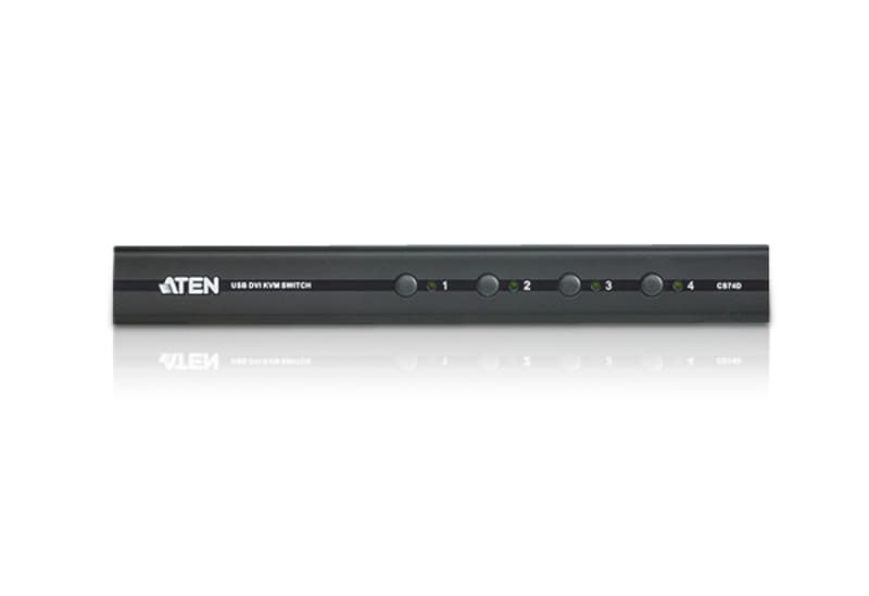 4-Port USB DVI/Audio Slim KVM Switch — view 2