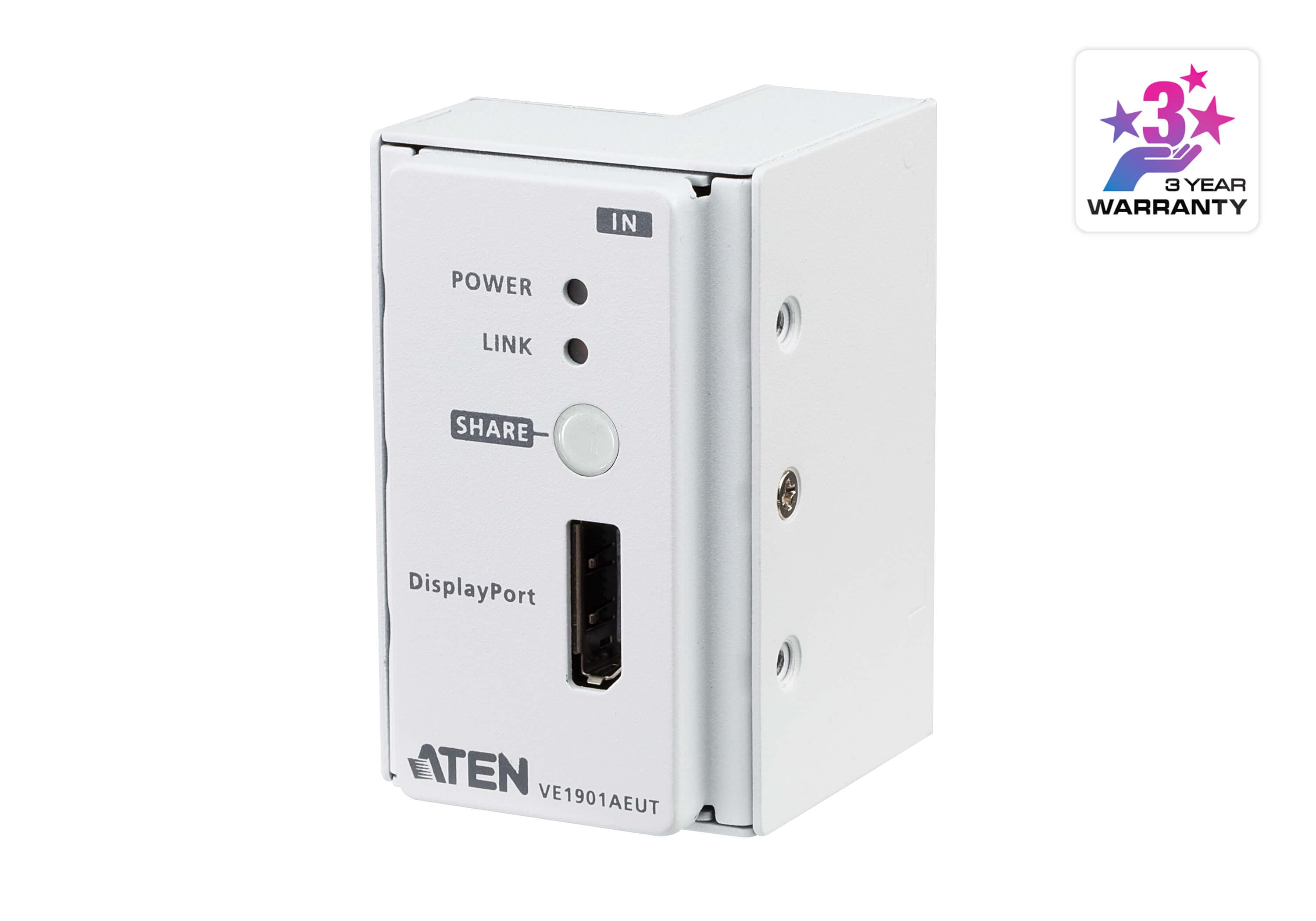 DisplayPort HDBaseT-Lite Transmitter with EU Wall Plate / PoH — изглед 3