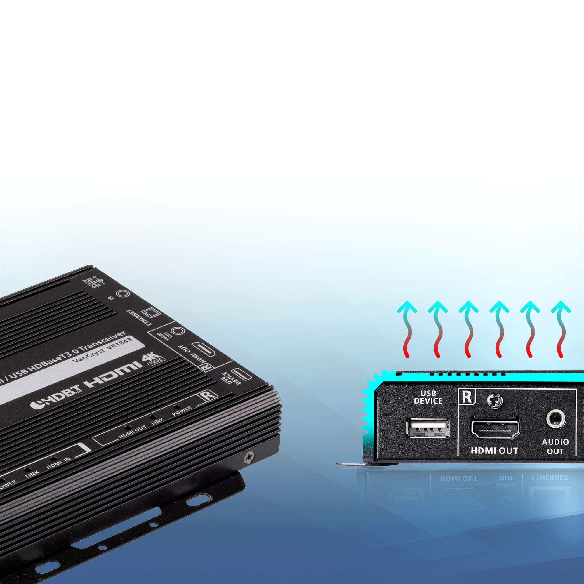 True 4K HDMI / USB HDBaseT 3.0 Transceiver — изглед 7