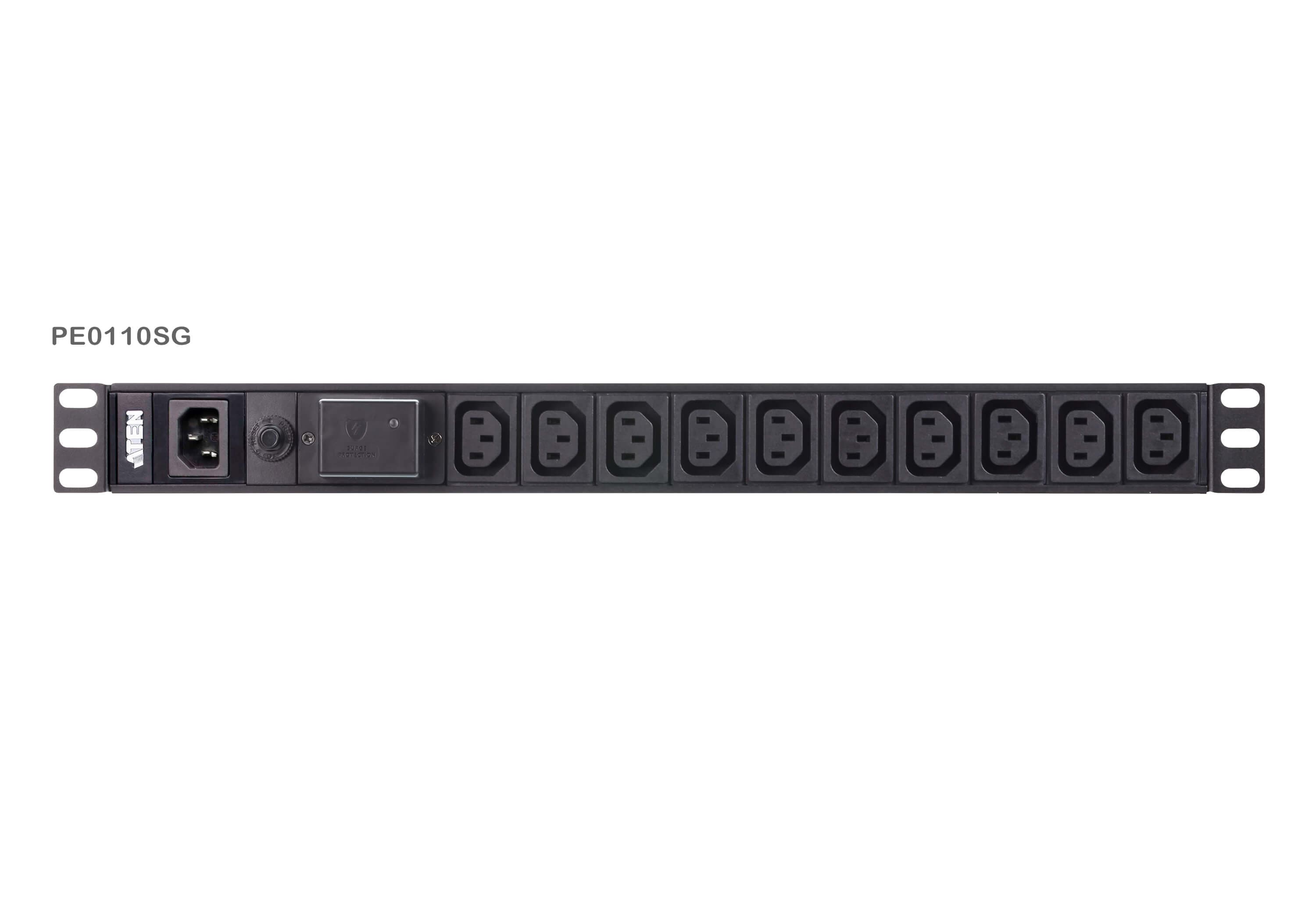 Basic 1U PDU with surge protection — изглед 2