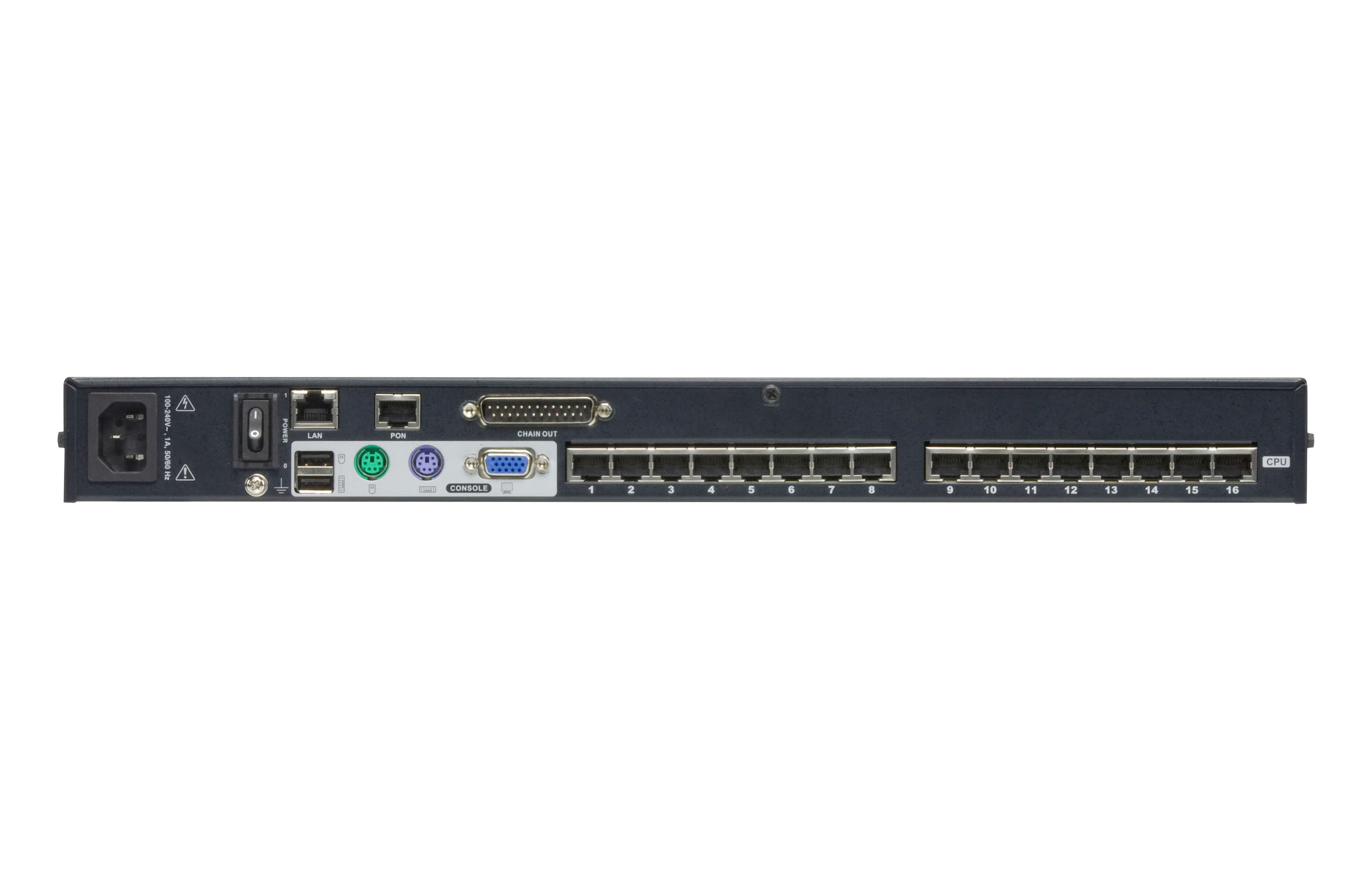 1-Local/Remote Shared Access 16-Port Multi-Interface Cat 5 KVM over IP Switch — изглед 2