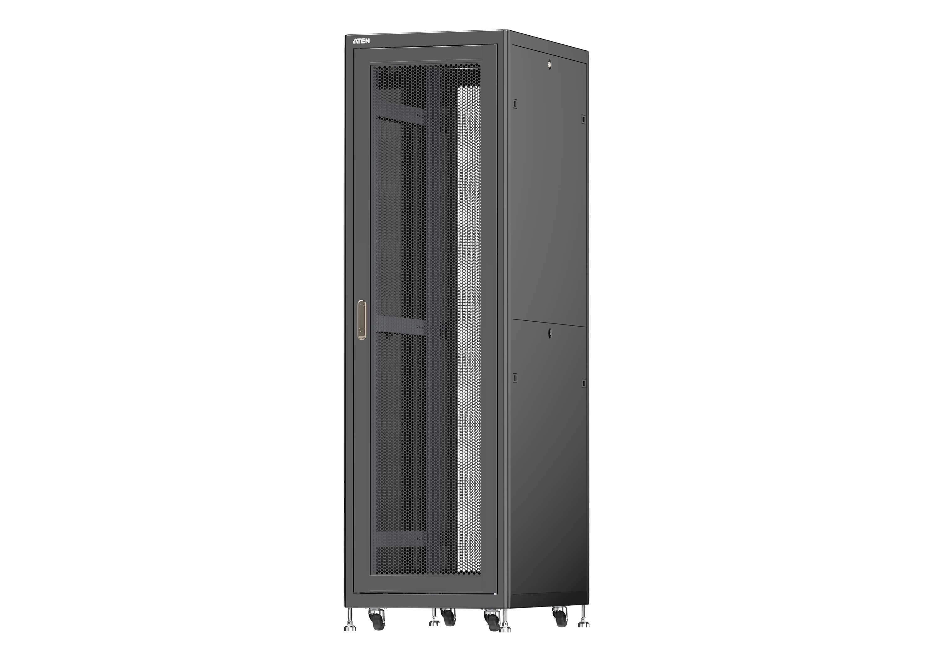 42U Standard Rack with Perforated Front and Rear Doors — изглед 2