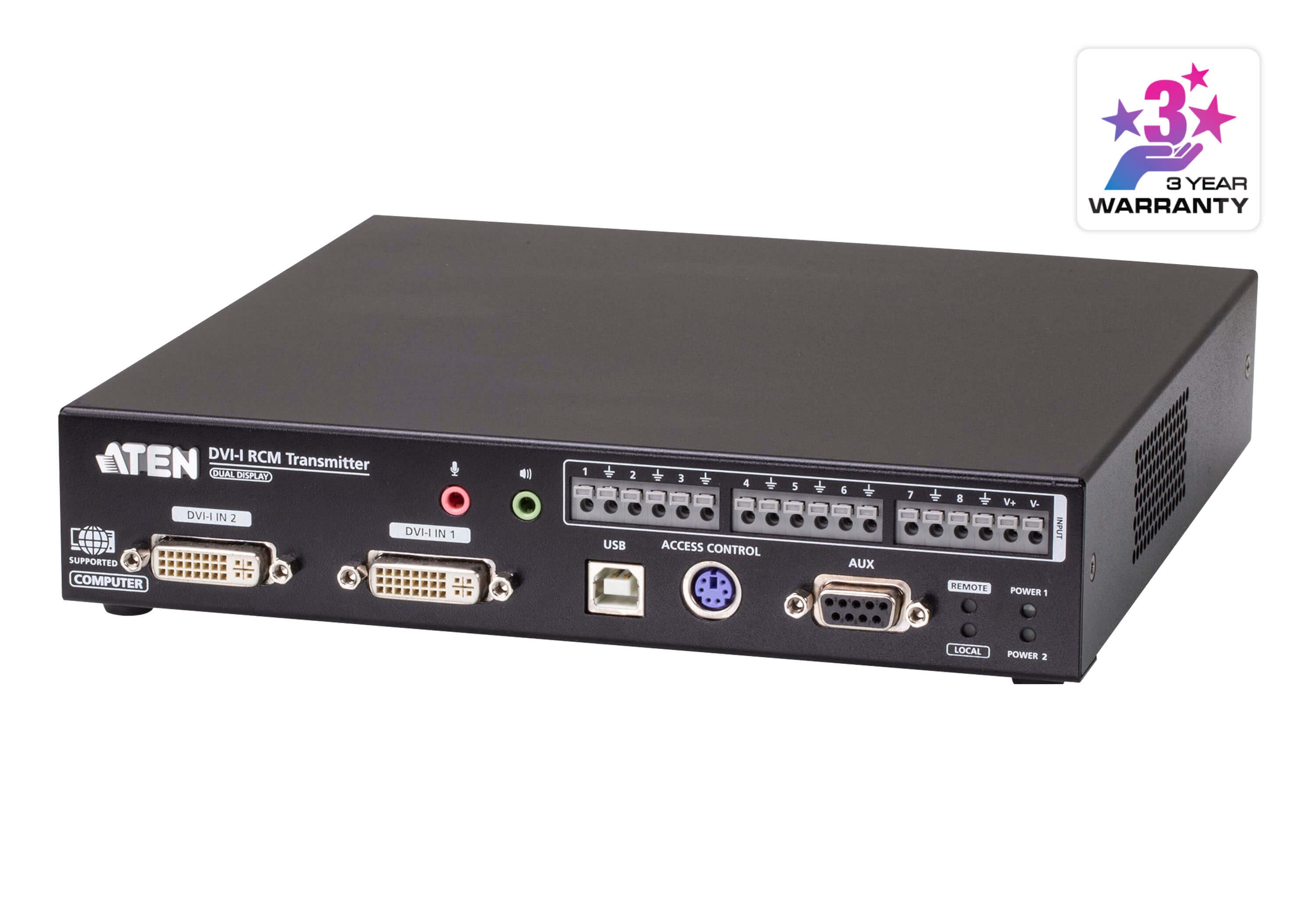 DVI-I Dual Display KVM over IP Transmitter with Remote Access — изглед 3
