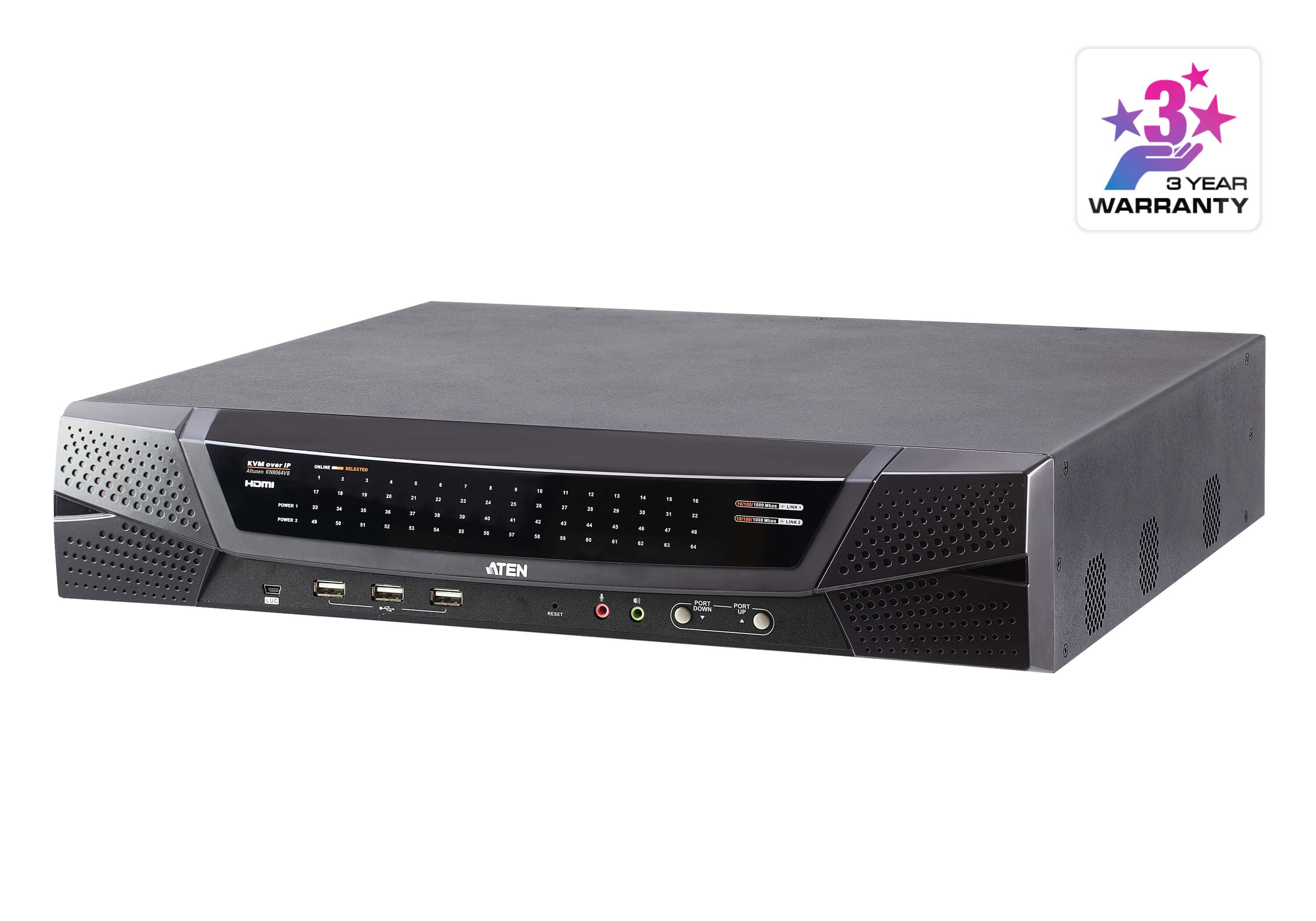 1-Local/8-Remote Shared Access 64-Port Multi-Interface Cat 5 KVM over IP Switch — изглед 3