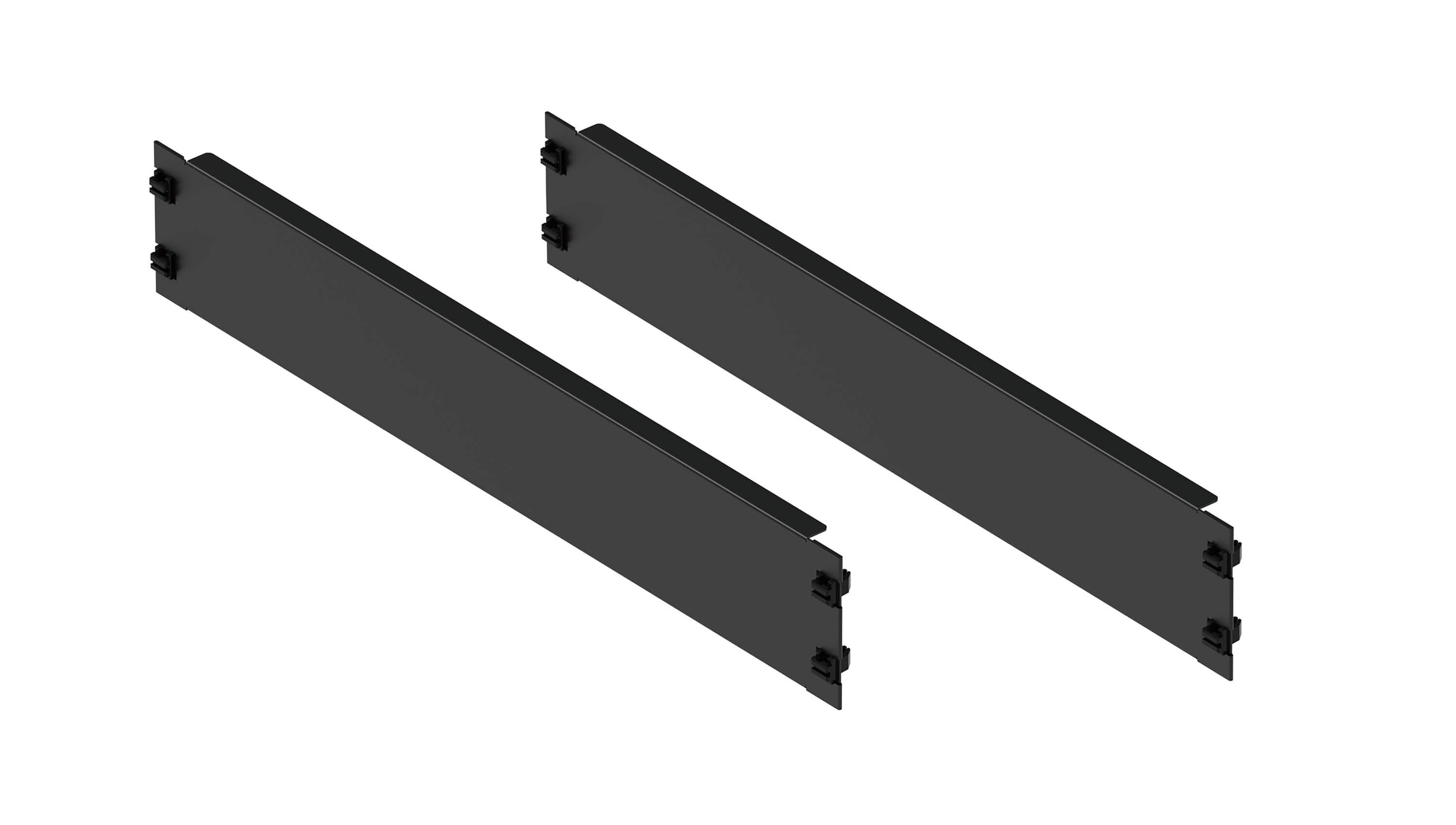 2U Blank Rack Panel (1 set 2 pcs)