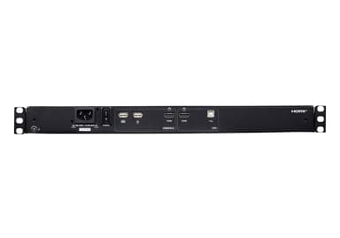 Ultra Short Depth Single Rail WideScreen LCD Console (USB, HDMI)