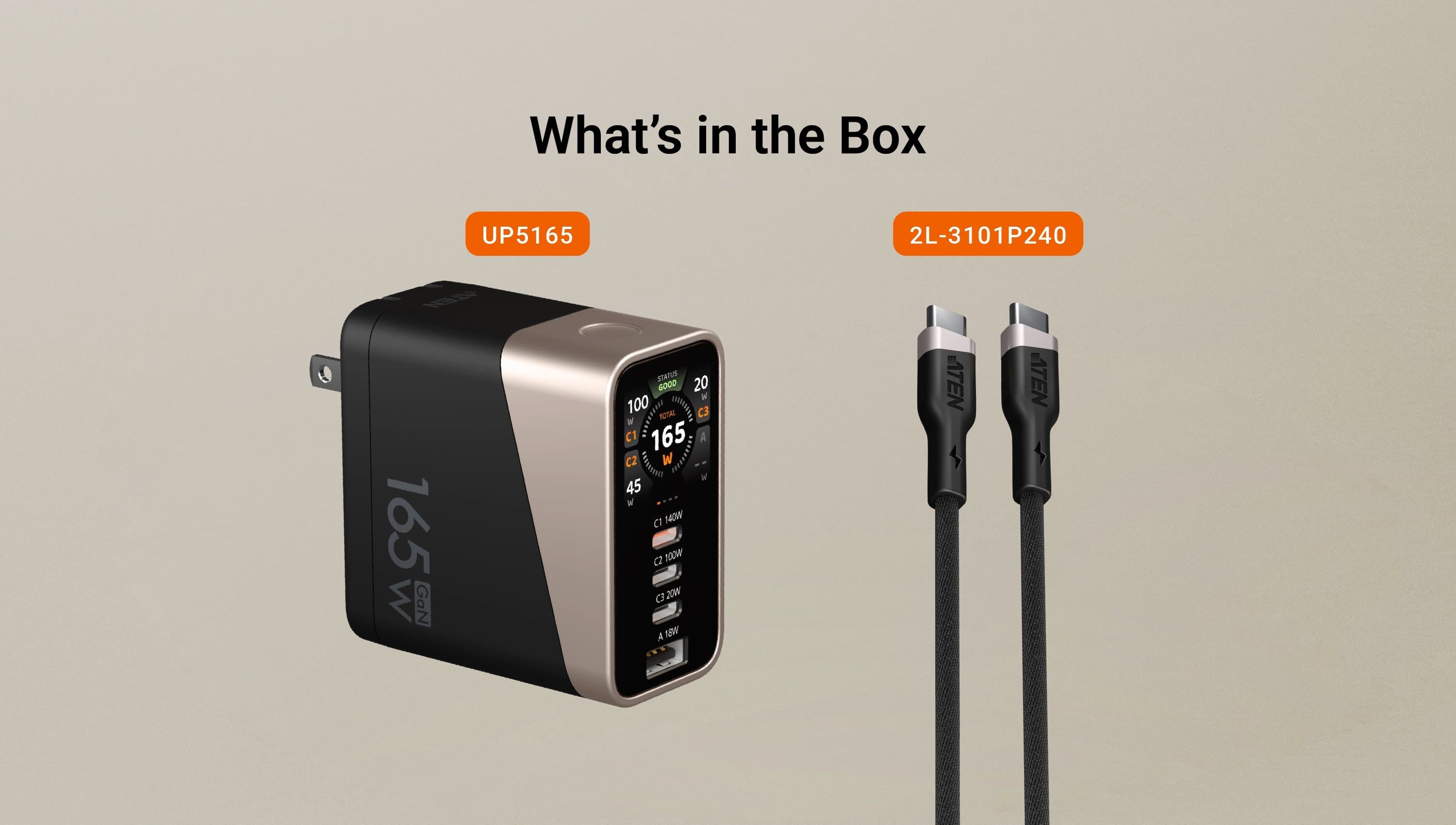 165W 4-Port Smart Display Charger — изглед 7