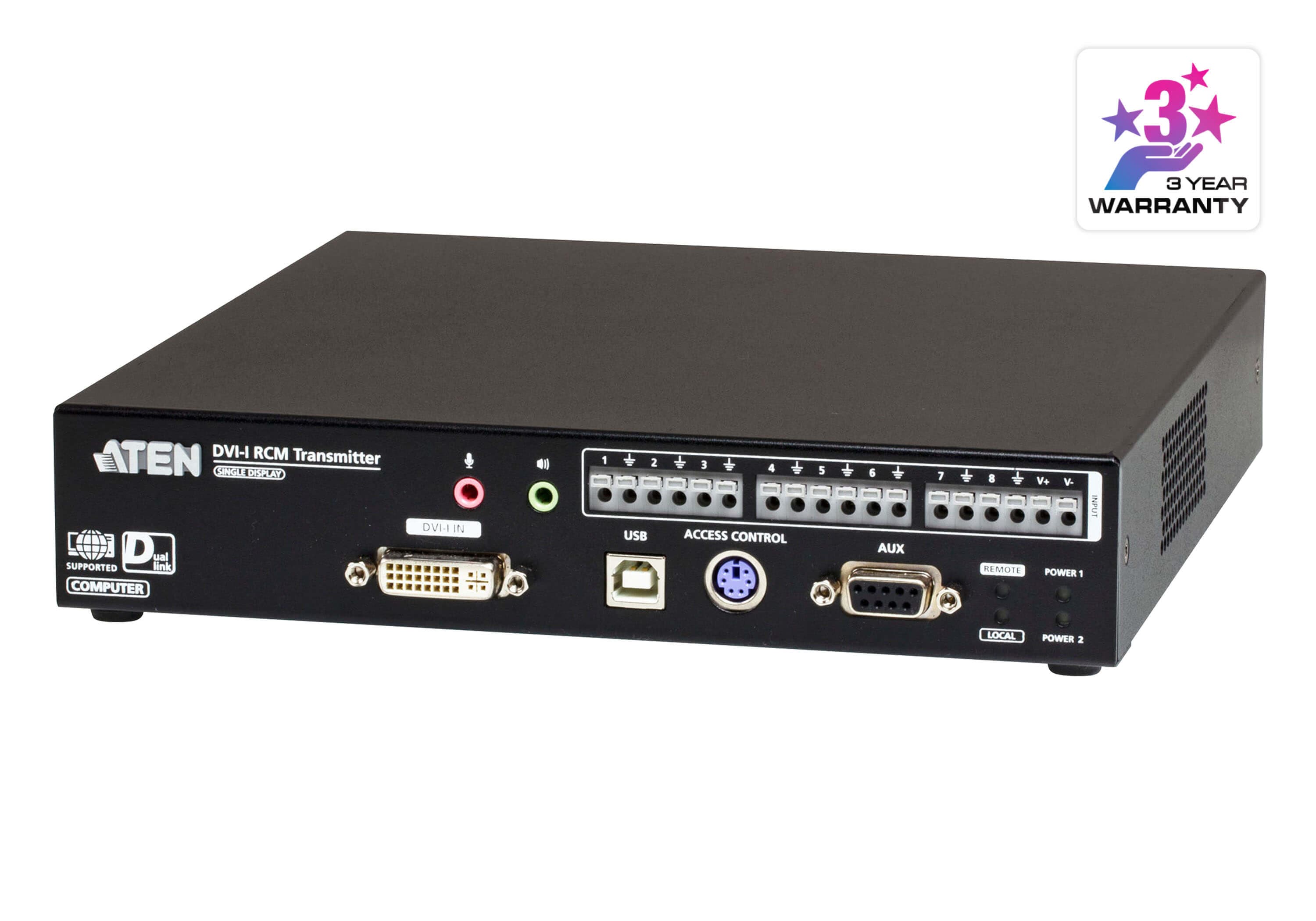 DVI-I Dual link Single Display KVM over IP Transmitter with Remote Access — изглед 3