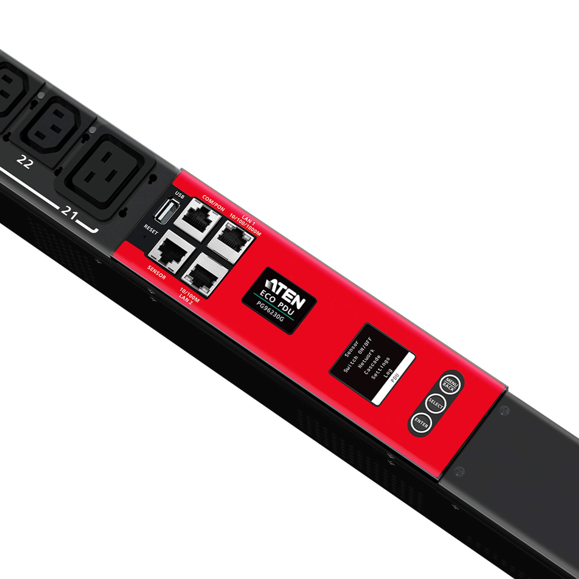 20A/16A 30-Outlet 3-Phase Switched eco PDU — изглед 5