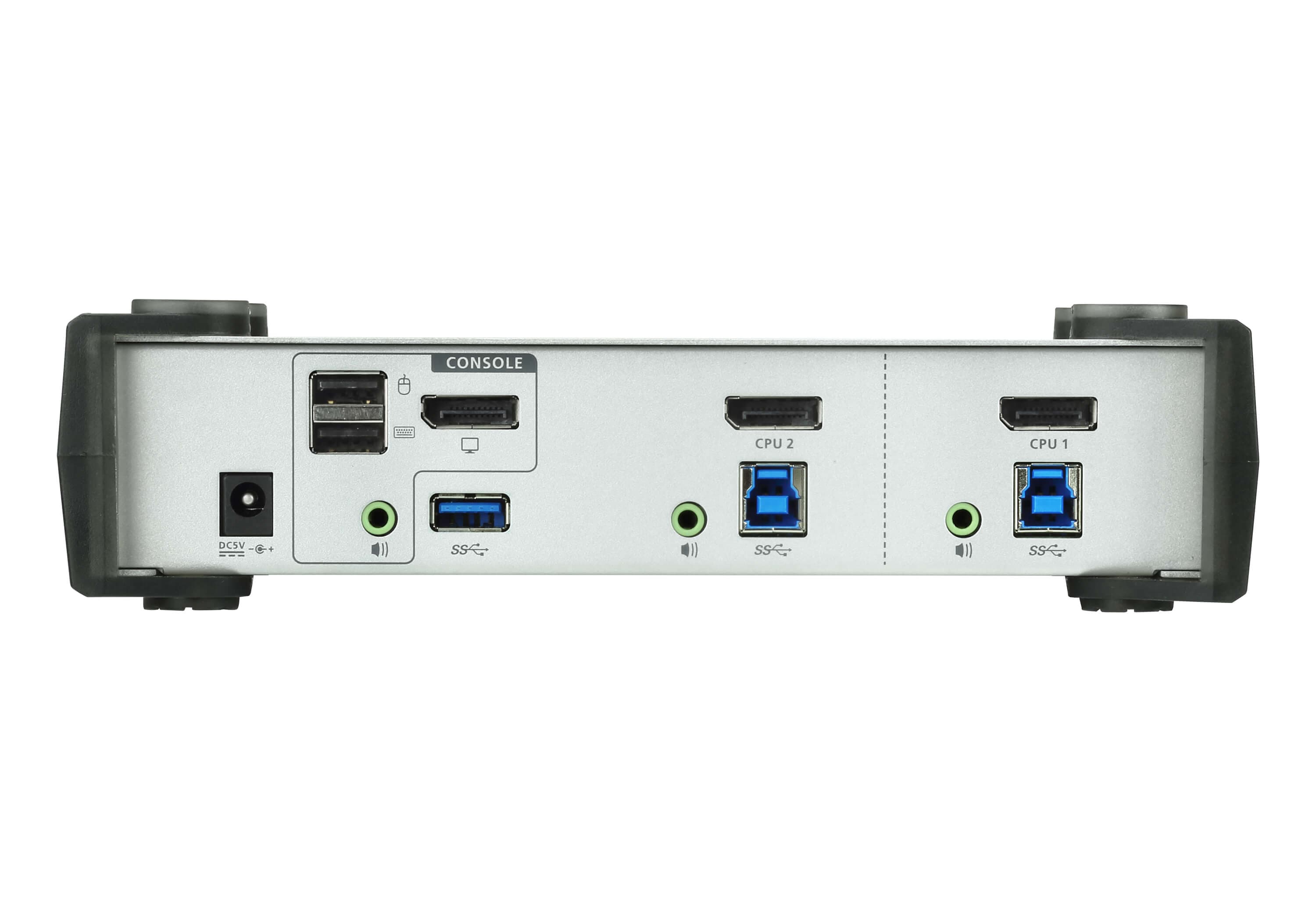 2-Port USB 3.0 DisplayPort KVMP™ Switch (Cables included) — view 2