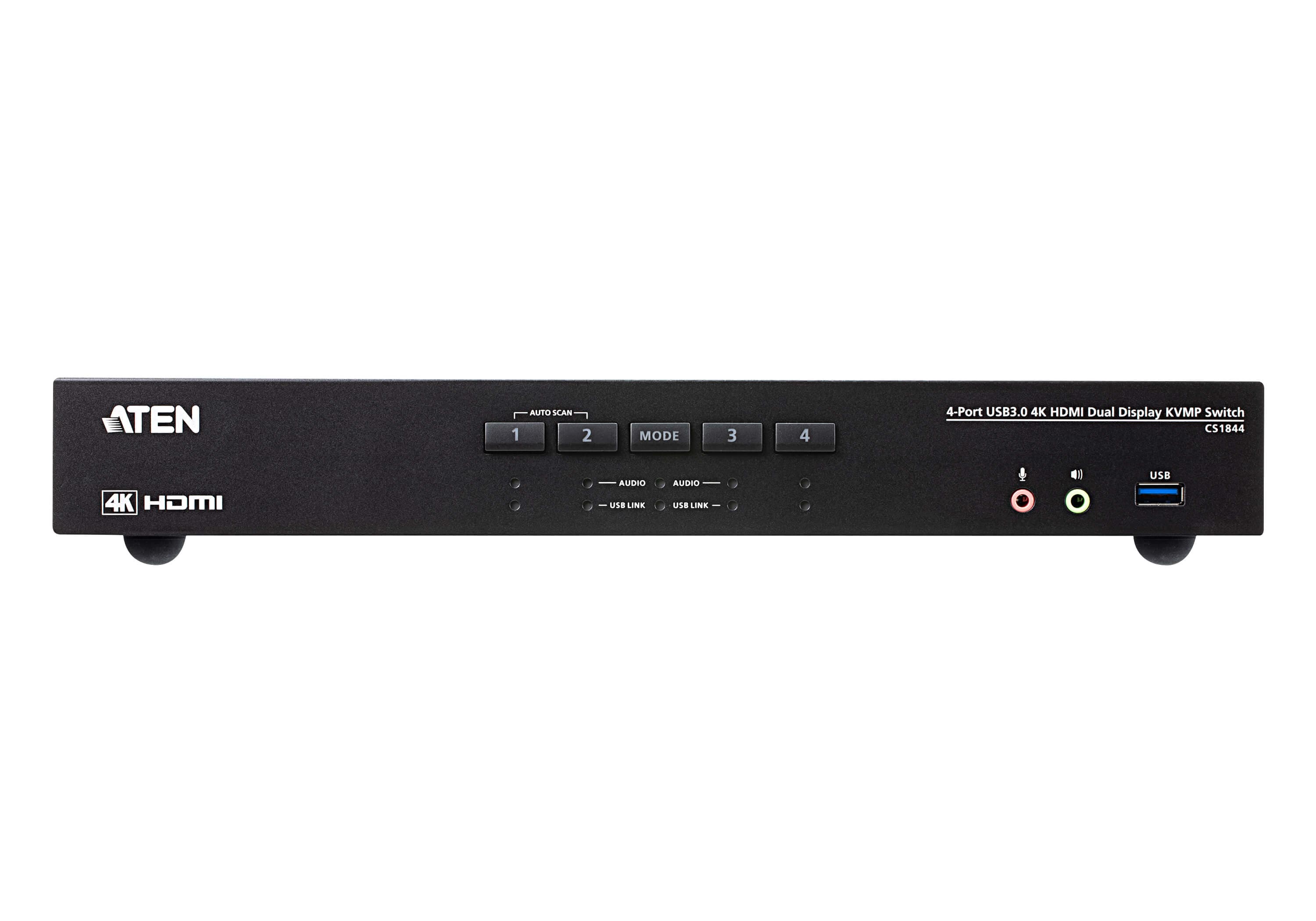 4-Port USB 3.0 4K HDMI Dual Display KVMP™ Switch