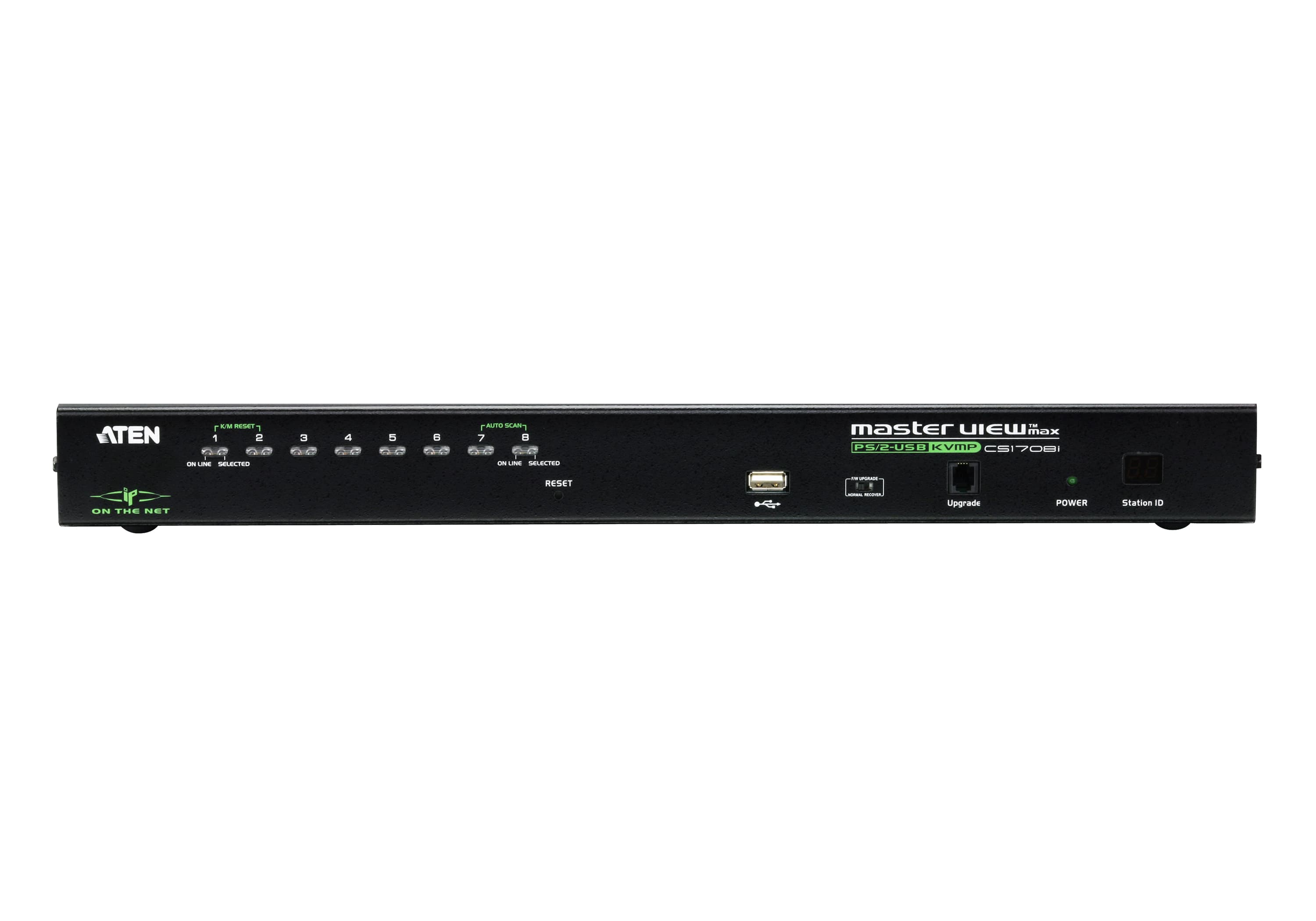 1-Local / Remote Shared Access 8-Port PS/2-USB VGA KVM over IP Switch — изглед 2