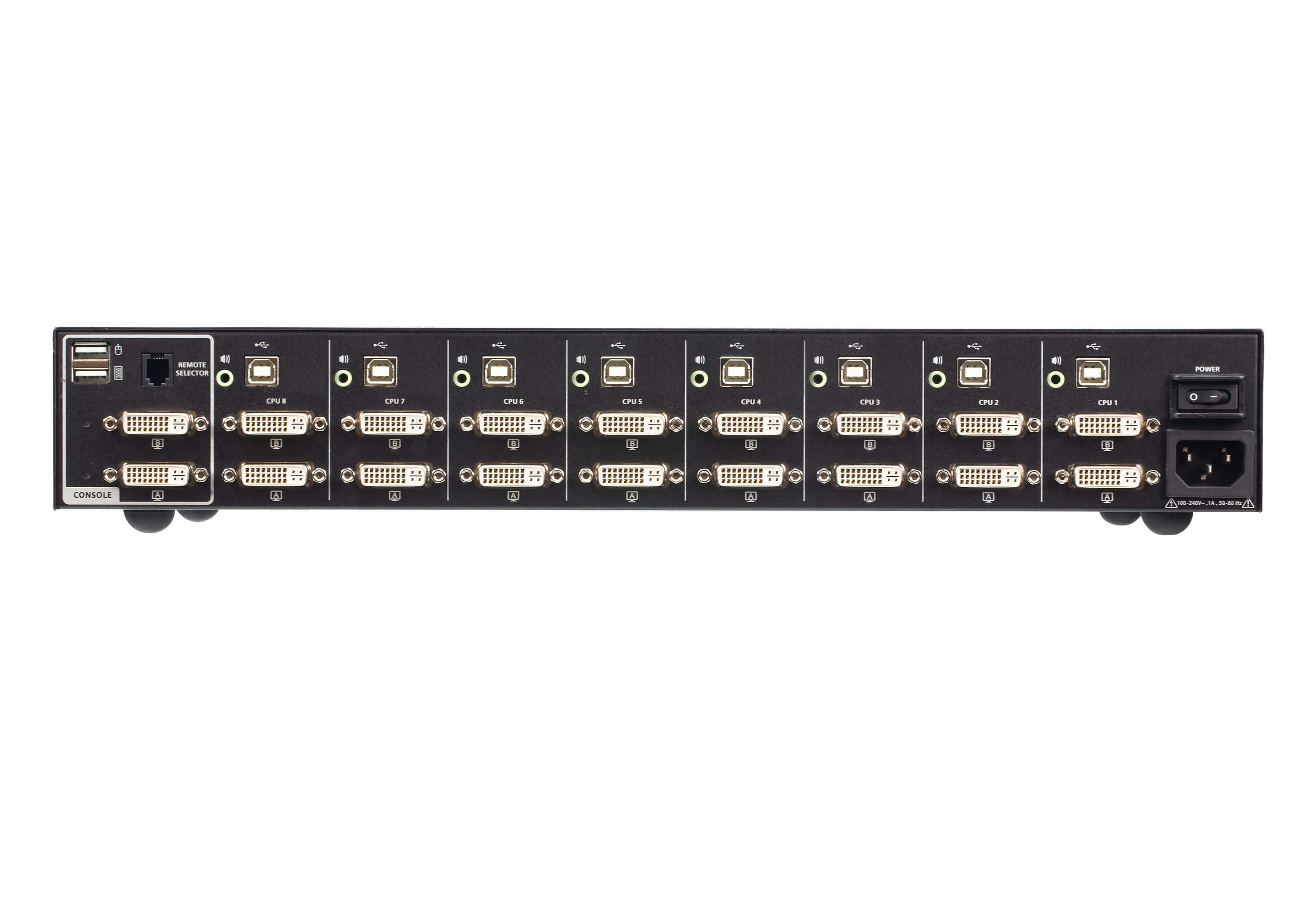 8-Port USB DVI Dual Display Secure KVM Switch (PSD PP v4.0 Compliant)