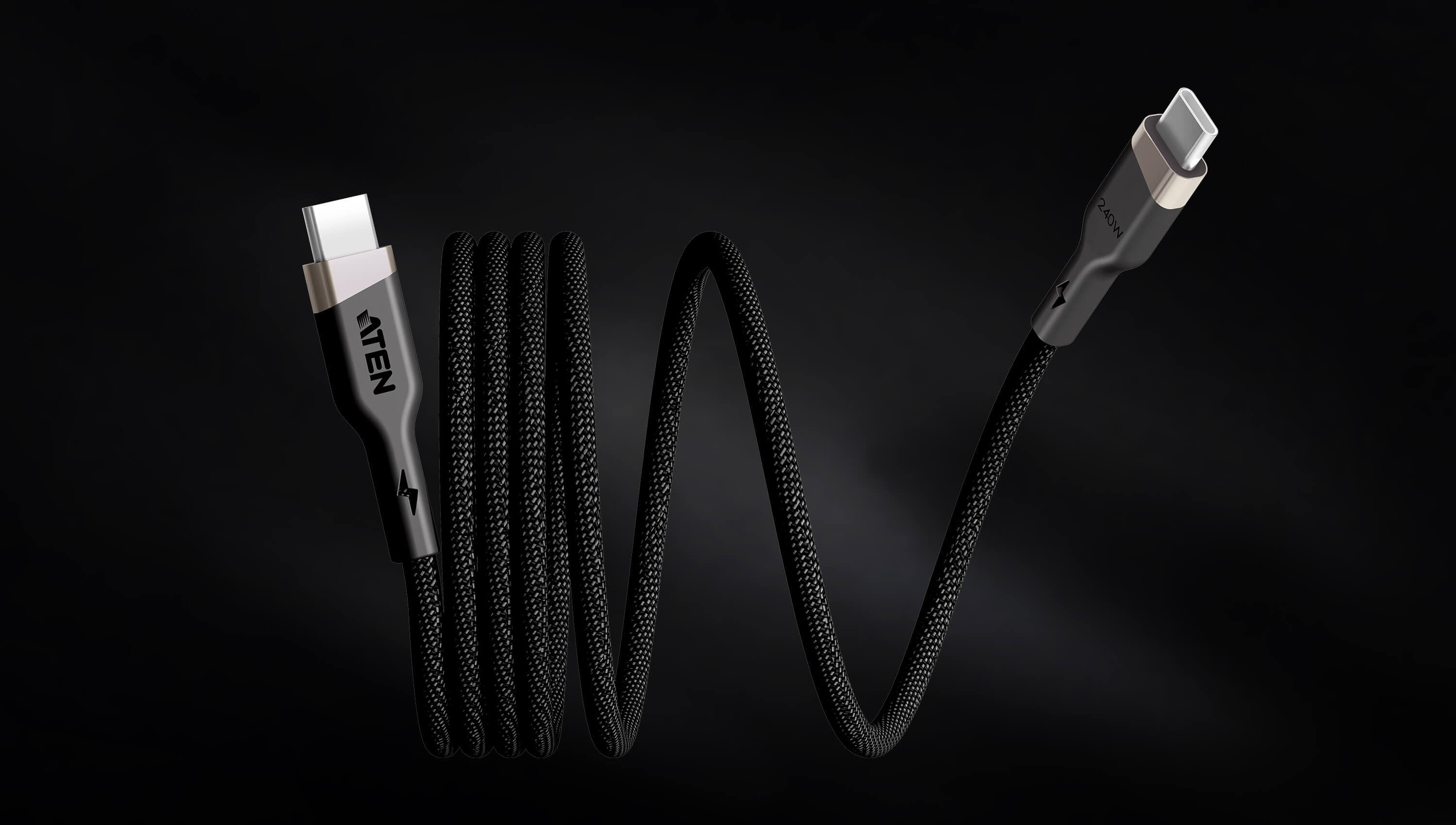 1m 240W USB-C to USB-C Magnetic Charging Cable — изглед 3