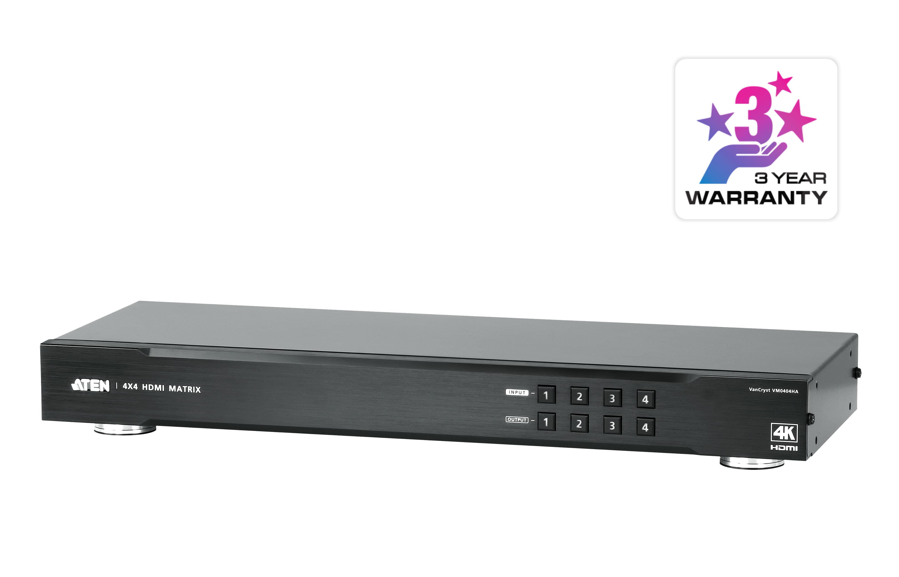 4x4 4K HDMI Matrix Switch — изглед 3