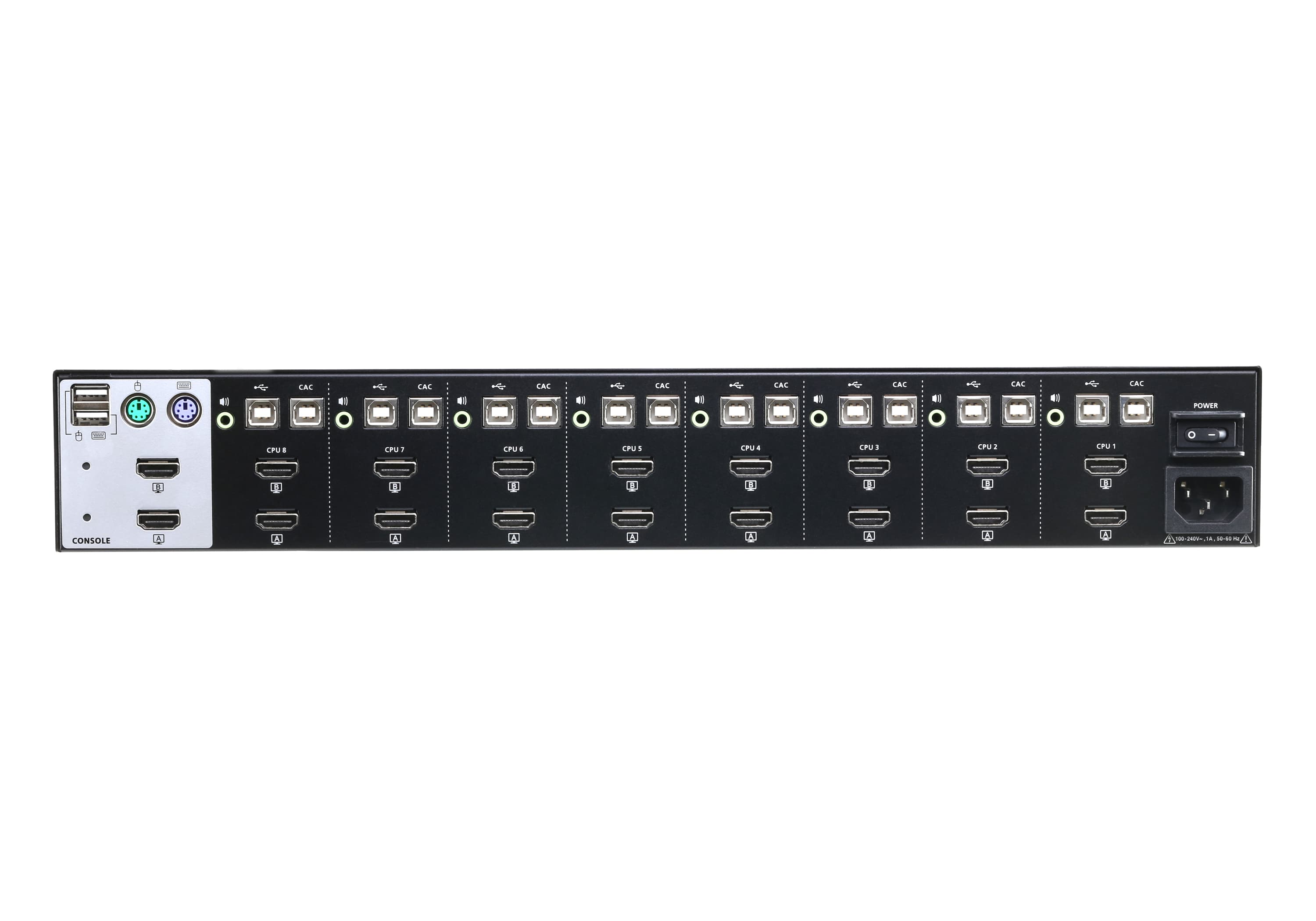 8-Port USB HDMI Dual Display Secure KVM Switch (PSS PP v3.0 Compliant) — изглед 2