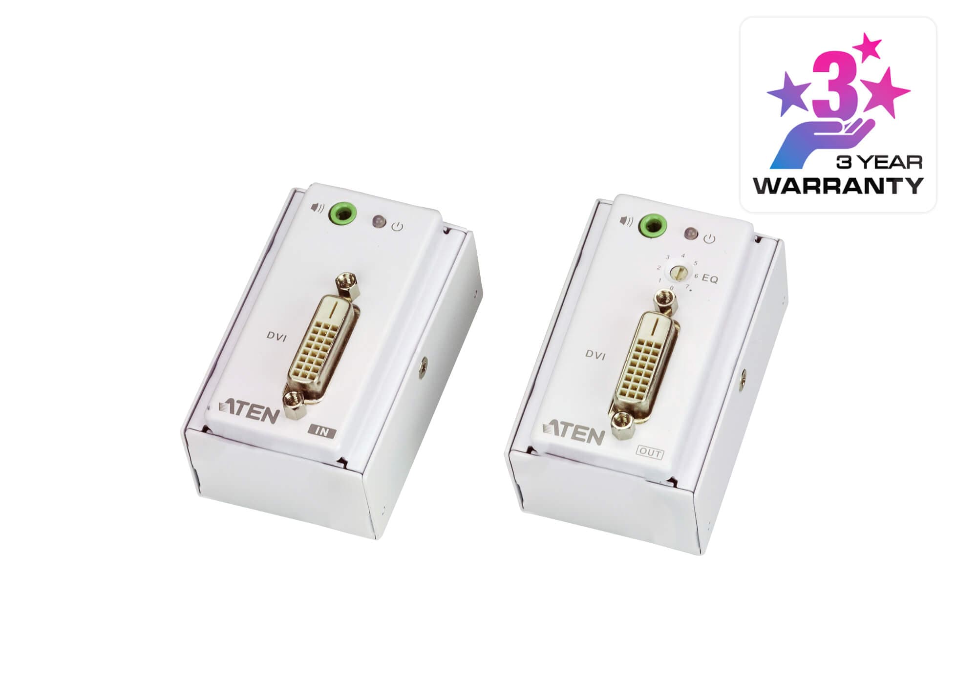 DVI/Audio Cat 5 Extender with MK Wall Plate (1920 x 1200 @ 40m) — изглед 3