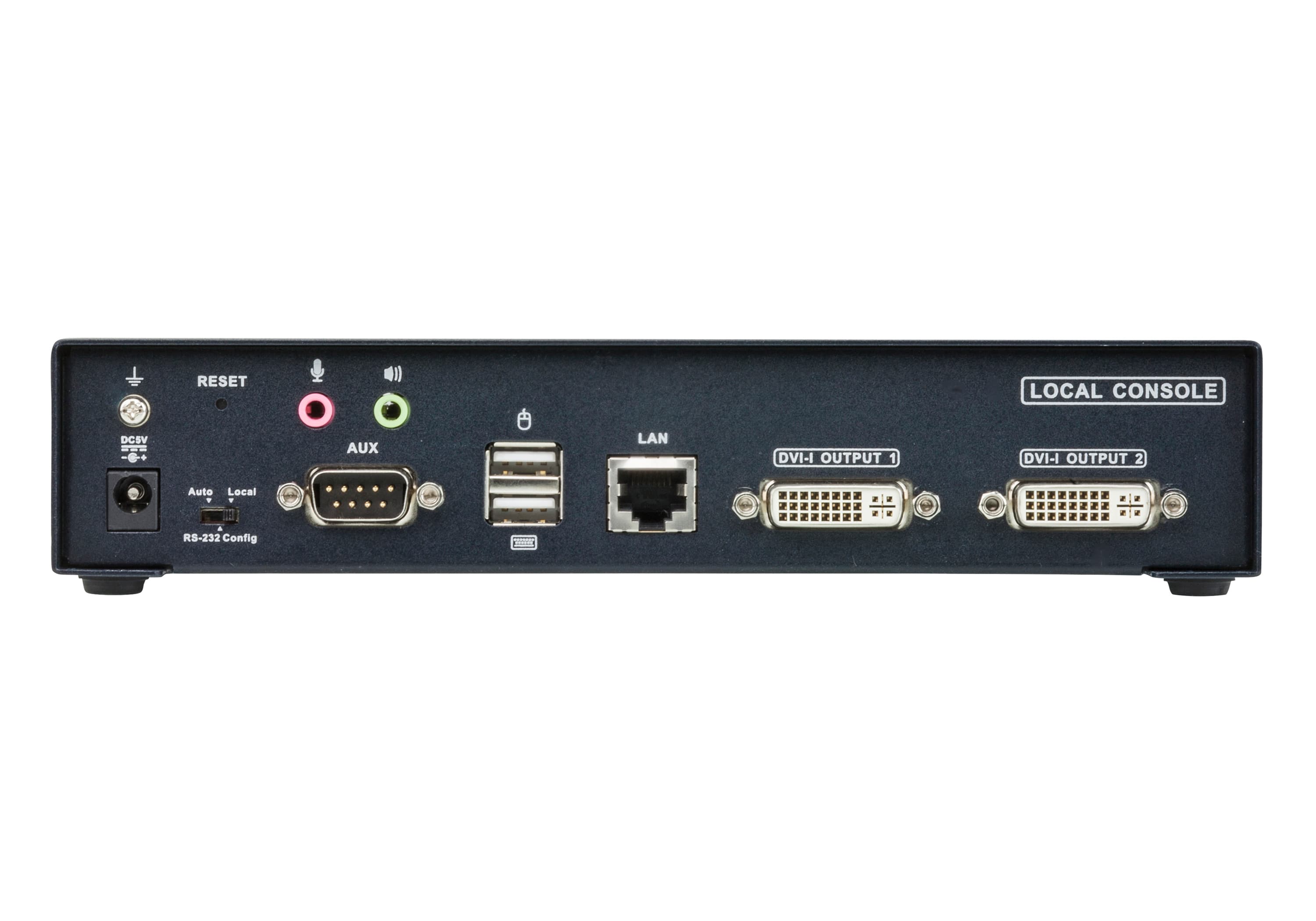 USB DVI-I Dual Display KVM Over IP Transmitter — изглед 3
