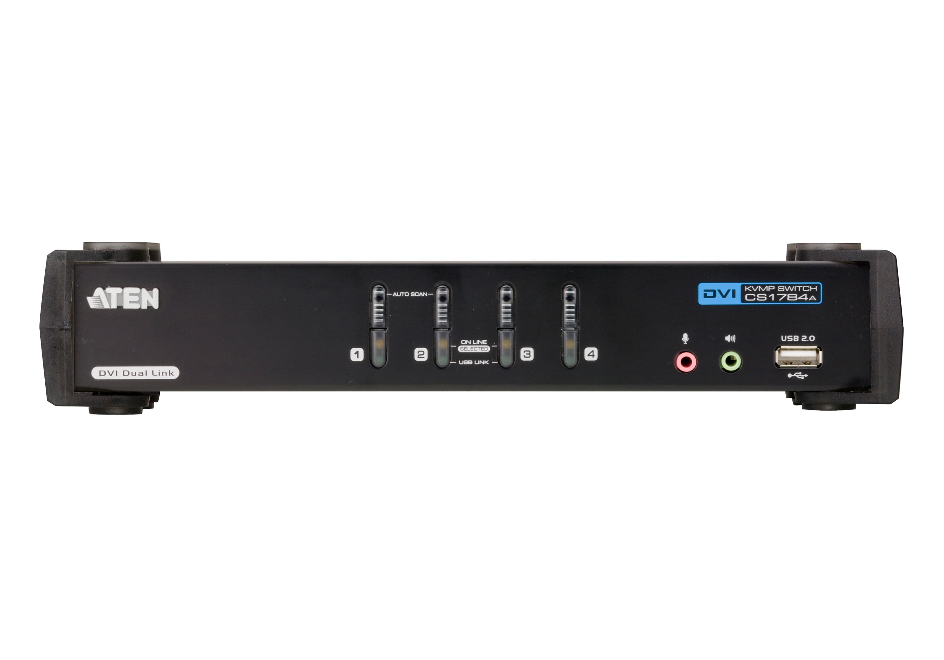 4-Port USB DVI Dual Link/Audio KVMP™ Switch — view 2