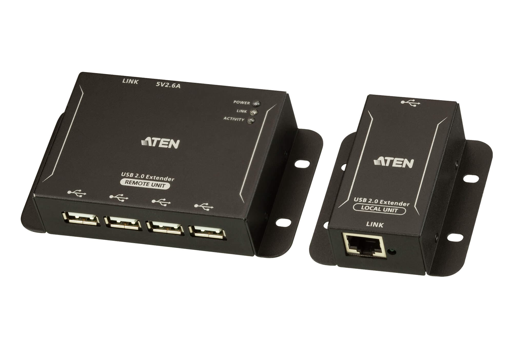 4-Port USB 2.0 Cat 5 Extender (up to 50 m) — изглед 3