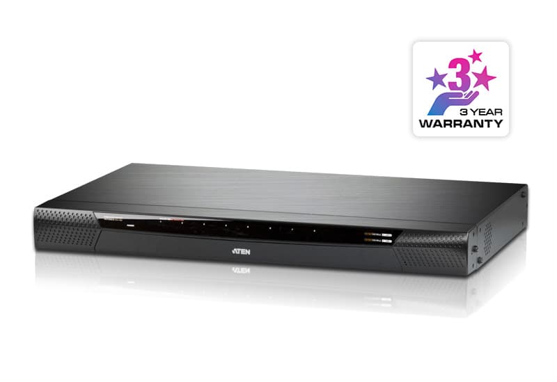1-Local/1-Remote Access
8-Port Cat 5 KVM over IP Switch (1920 x 1200)