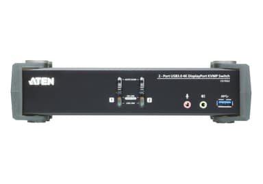 2-Port USB 3.0 4K DisplayPort KVMP™ Switch (Cables included)