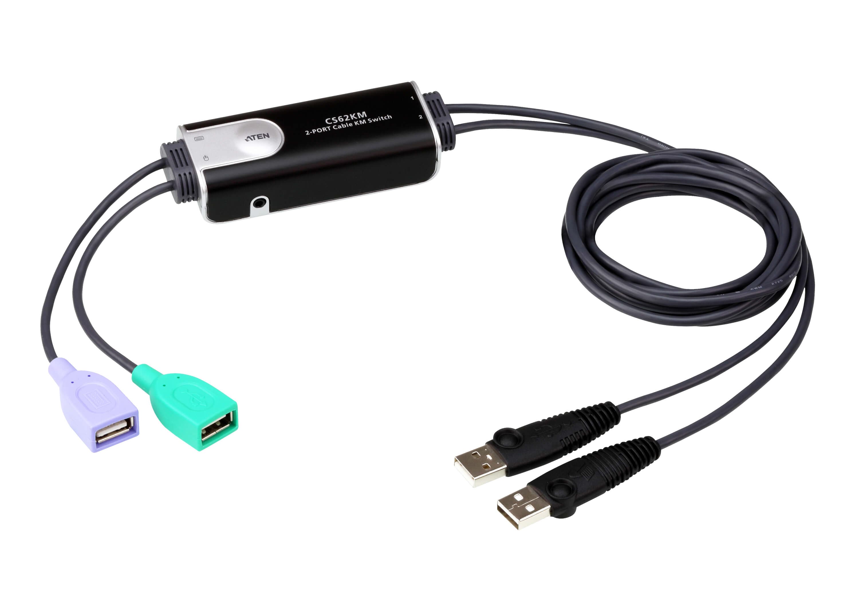 2-Port USB Boundless Cable KM Switch — изглед 3