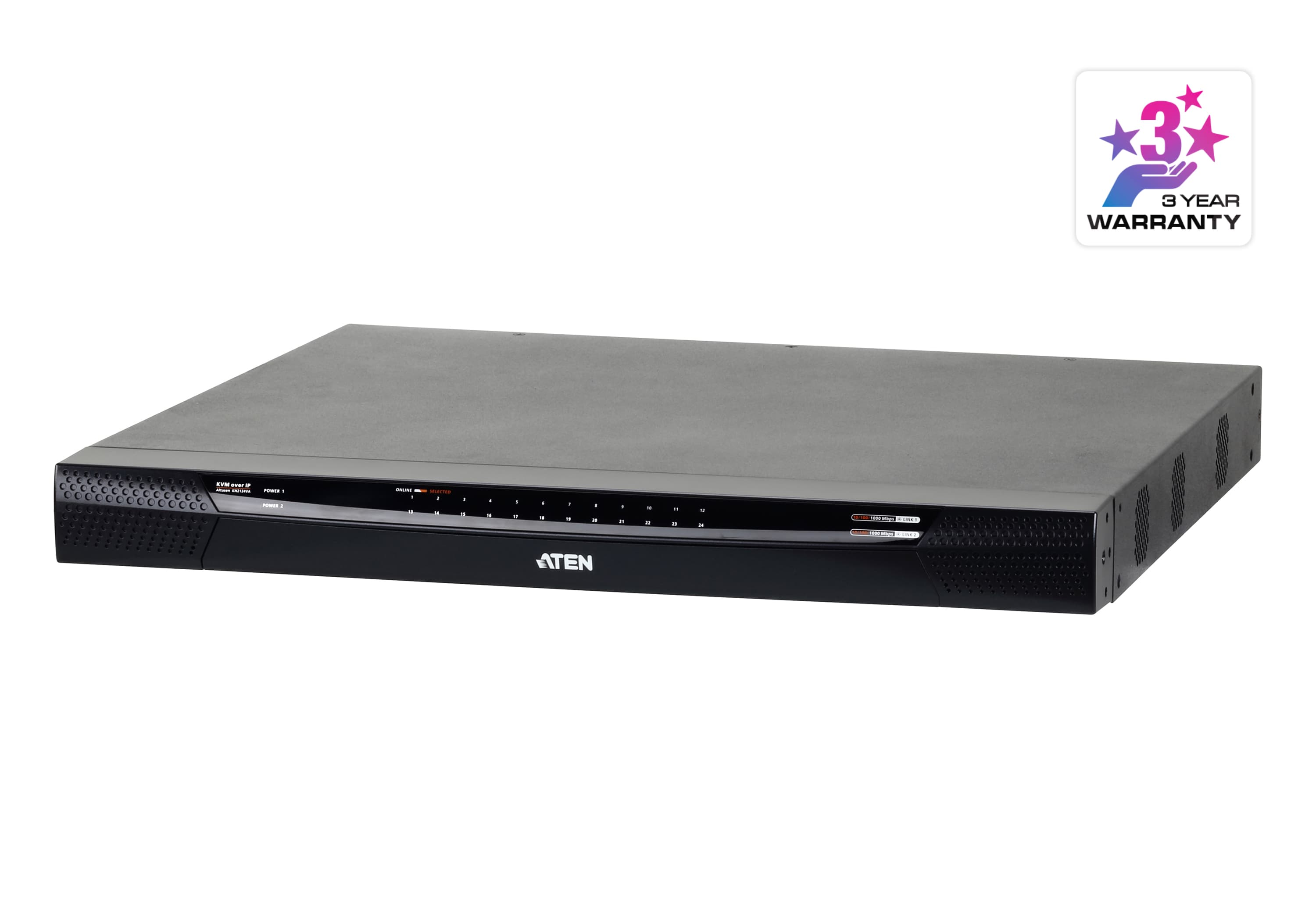 1-Local/2-Remote  Access 24-Port Multi-Interface Cat 5 KVM over IP Switch — view 3