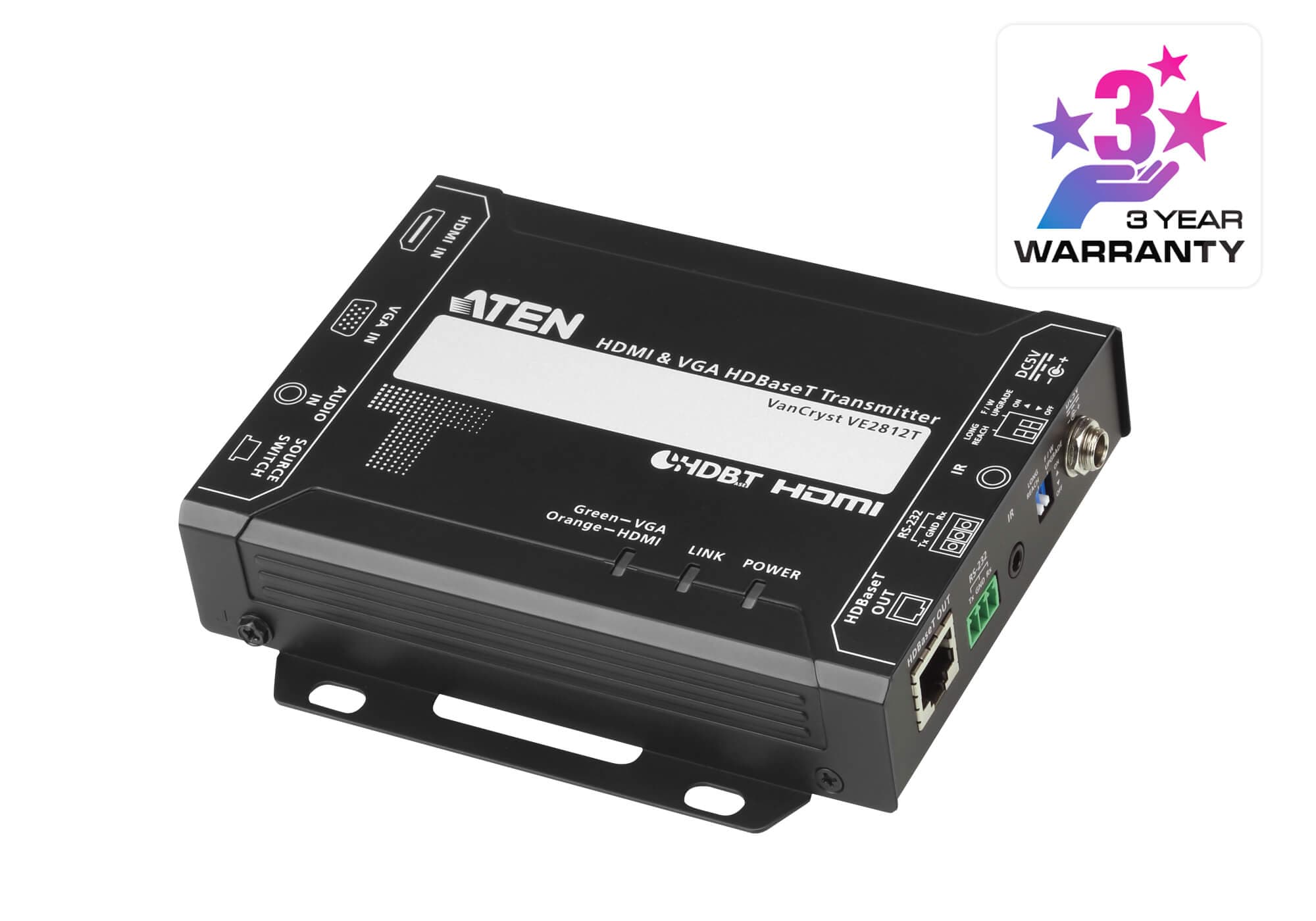 HDMI & VGA HDBaseT Transmitter (4K@100m) (HDBaseT Class A) — изглед 3