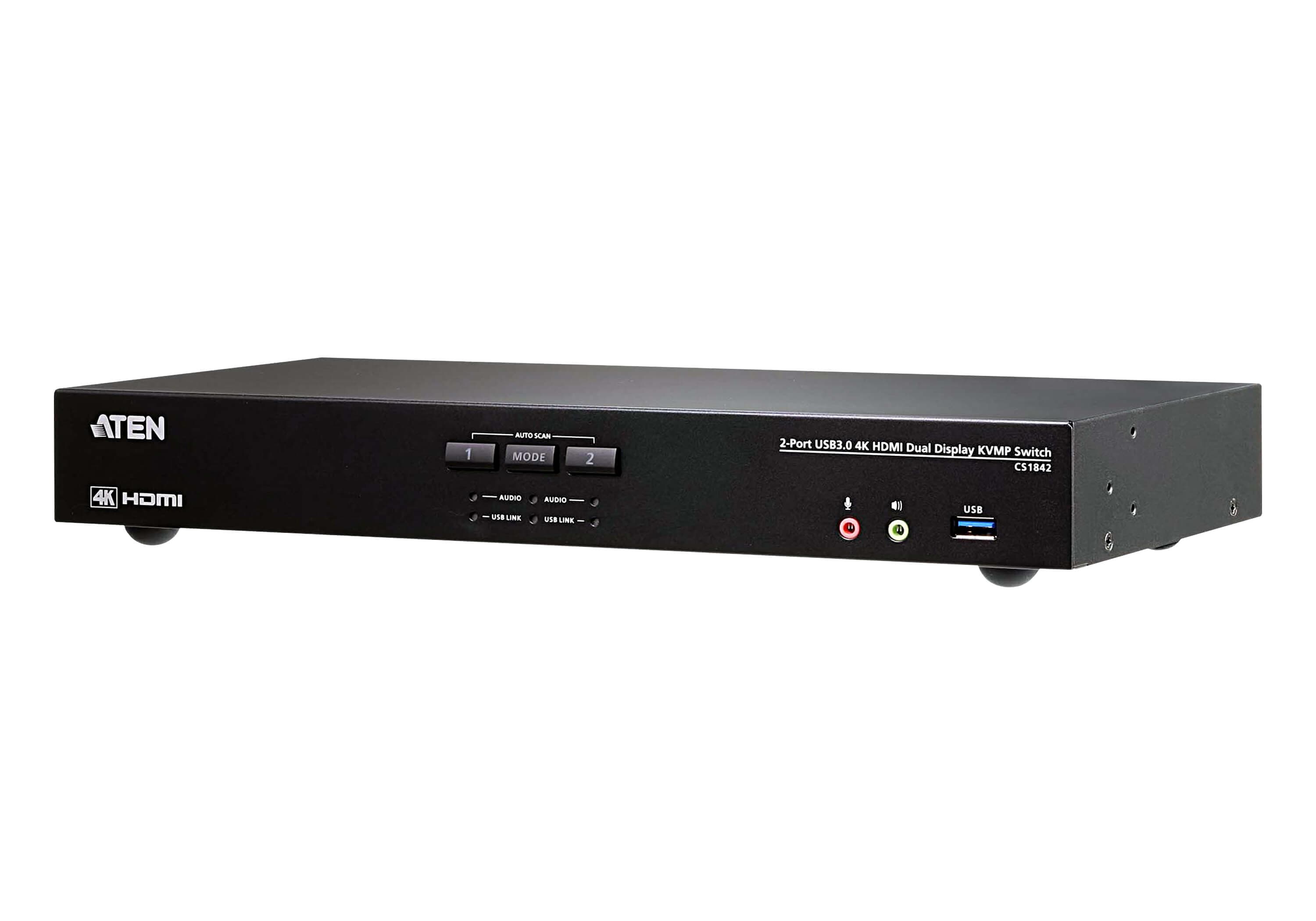 2-Port USB 3.0 4K HDMI Dual Display KVMP™ Switch — изглед 3