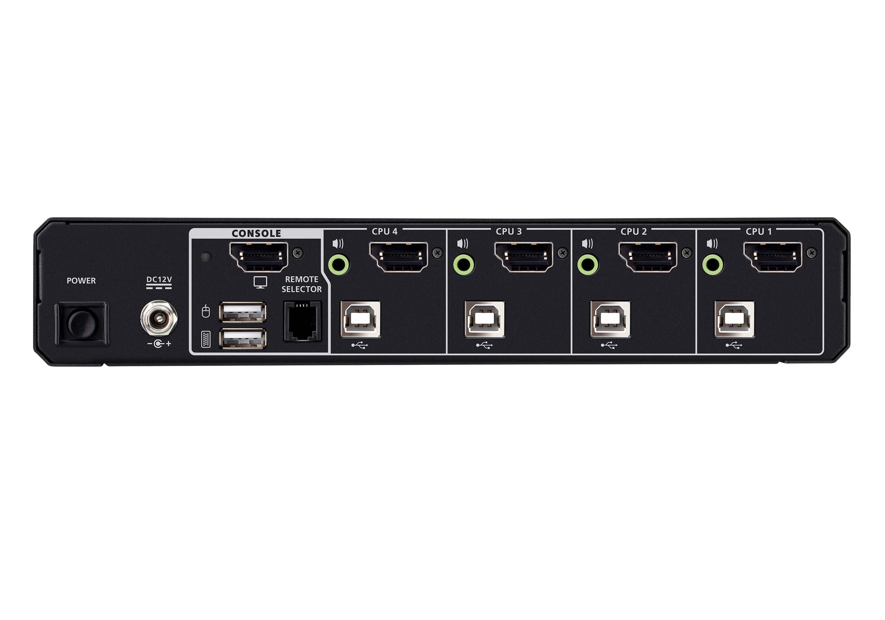 4-Port USB 5K DisplayPort/HDMI Universal Secure KVM Switch (PSD PP v4.0 Compliant) — view 2