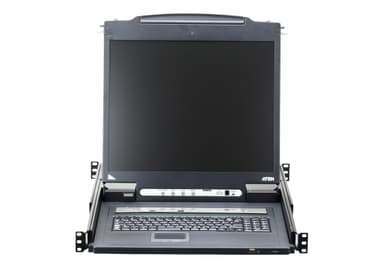1-Local/Remote Shared Access 8-Port PS/2-USB VGA Single Rail LCD KVM over IP switch