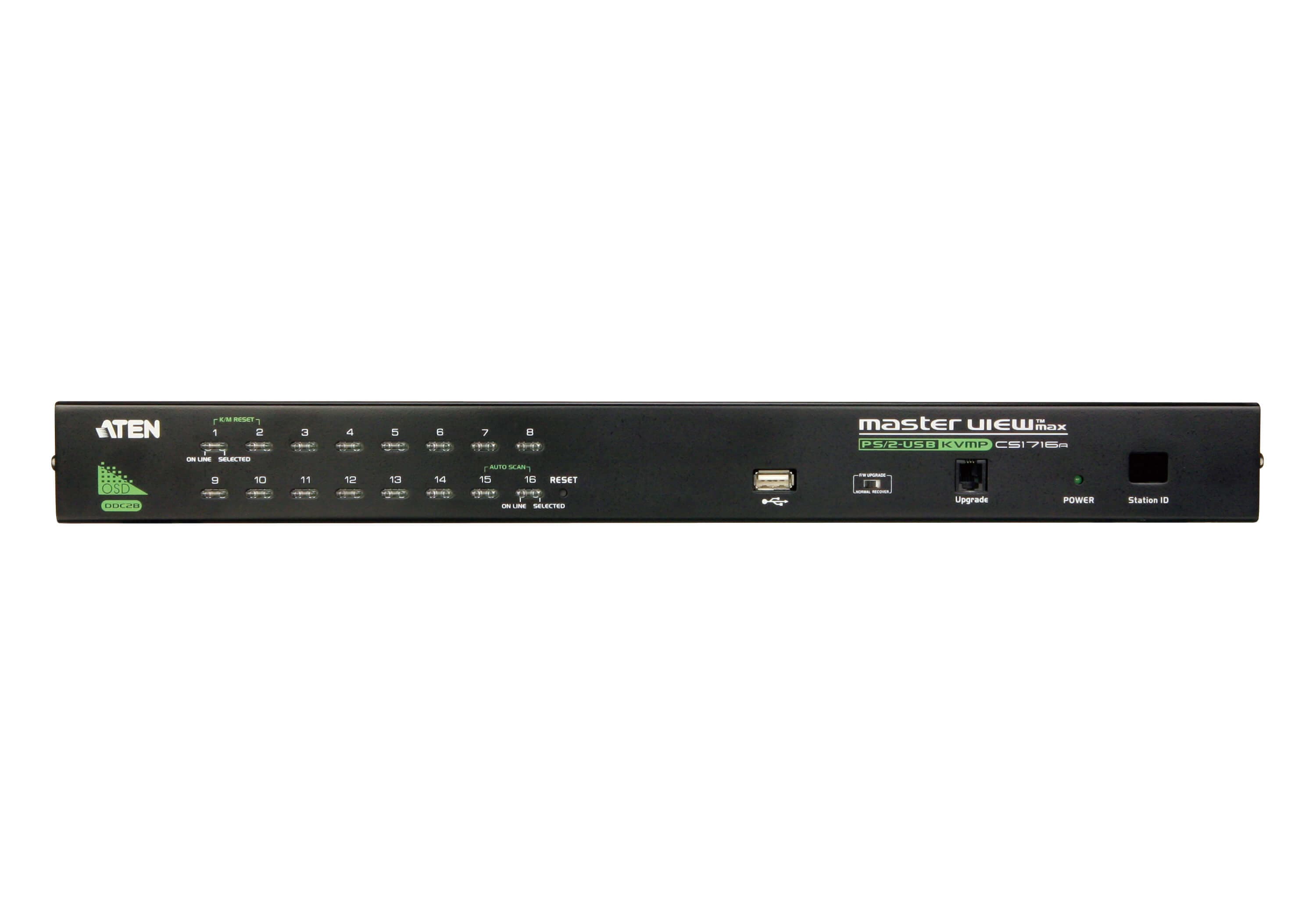16-Port PS/2-USB VGA KVM Switch with Daisy-Chain Port and USB Peripheral Support — изглед 2