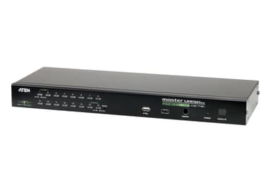 1-Local / Remote Shared Access 16-Port PS/2-USB VGA KVM over IP Switch