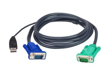 1.2M USB KVM Cable with 3 in 1 SPHD