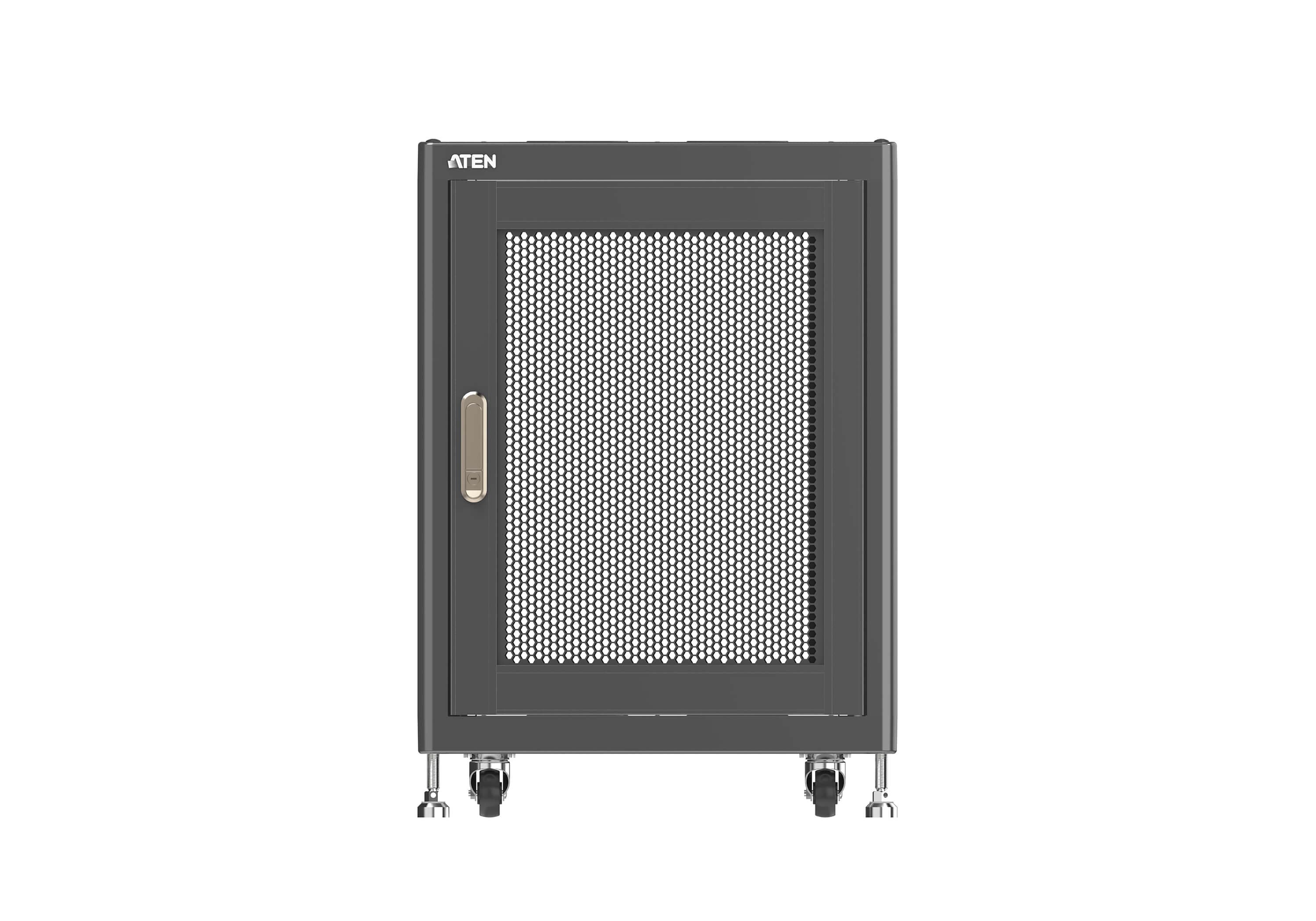 15U Standard Rack with Perforated Front and Rear Doors — view 4