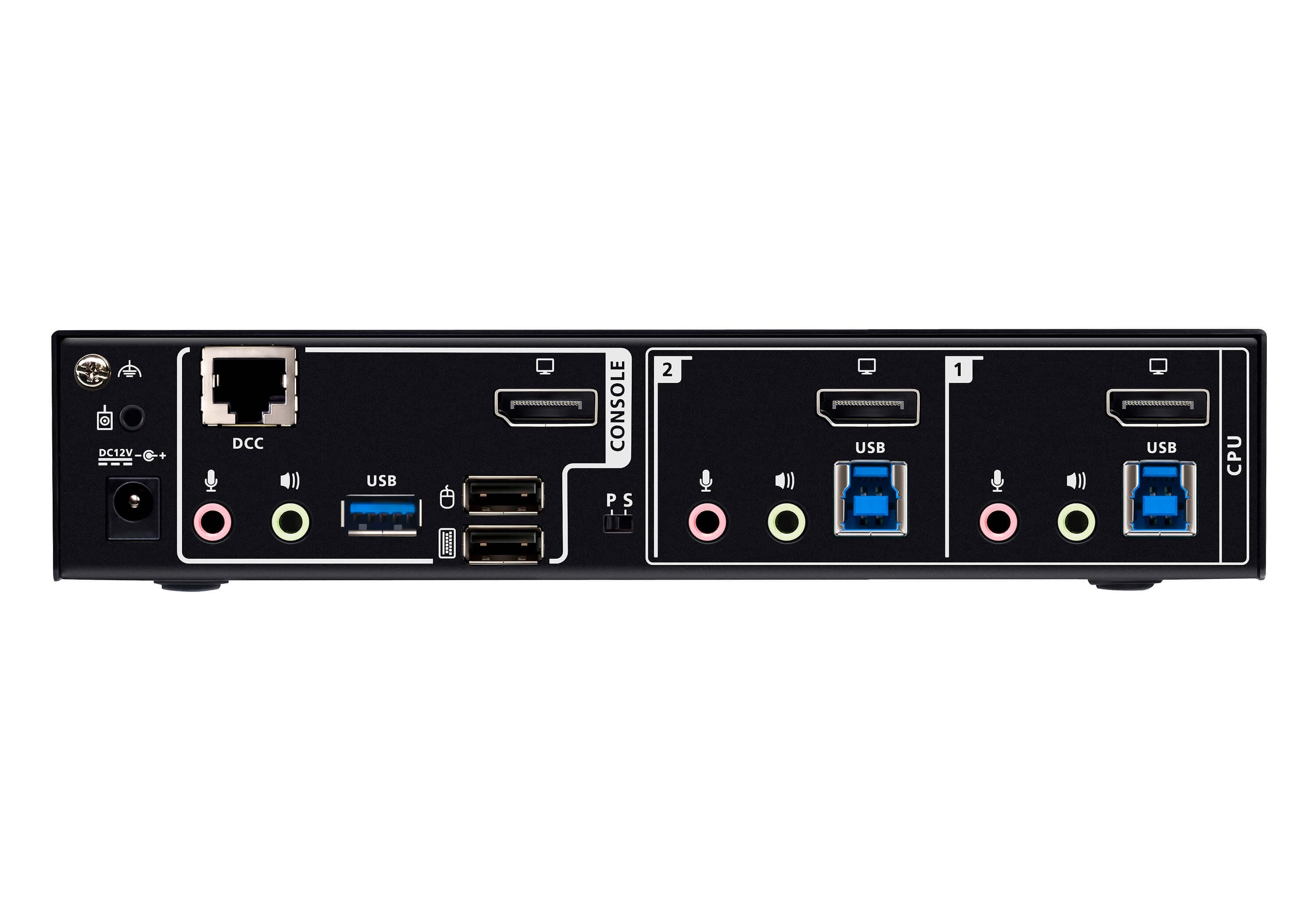 2-Port USB 3.0 8K DisplayPort KVMP™ Switch (Cables included) — изглед 2