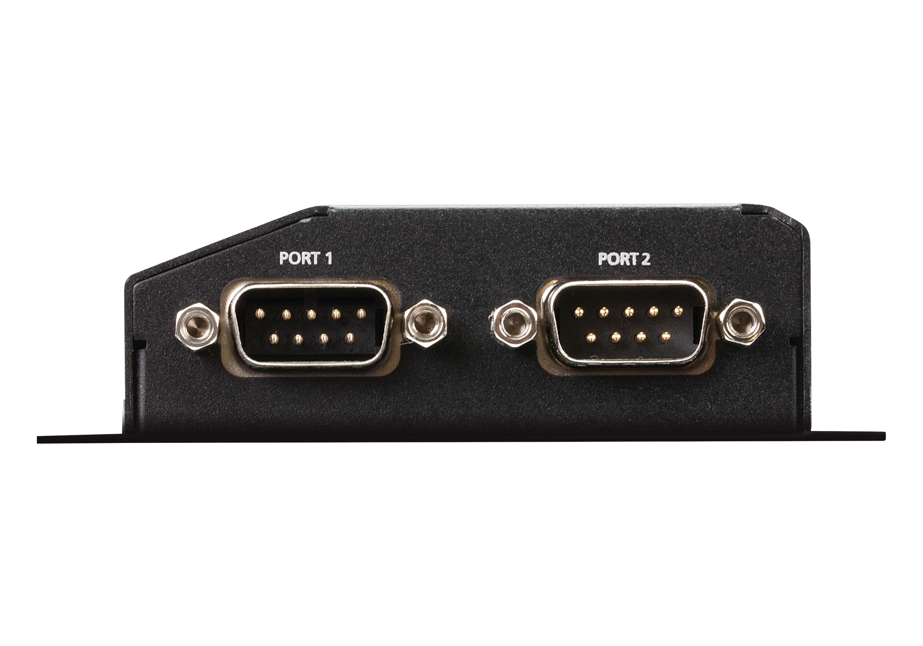 2-Port RS-232 Secure Serial Device Server with PoE — изглед 2