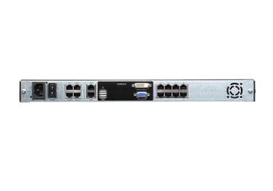 1-Local/1-Remote Access 8-Port Multi-Interface Cat 5 Dual Rail LCD KVM over IP Switch