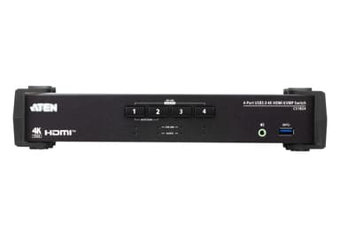 4-Port USB 3.0 4K HDMI KVMP™ Switch with Audio Mixer Mode